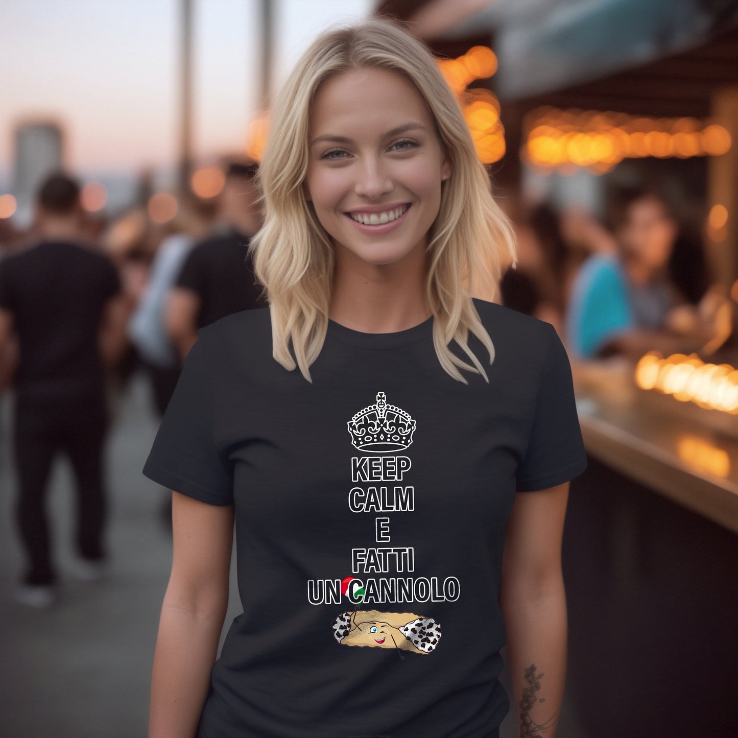 Keep Calm E Fatti Un Cannolo Italian T-Shirt