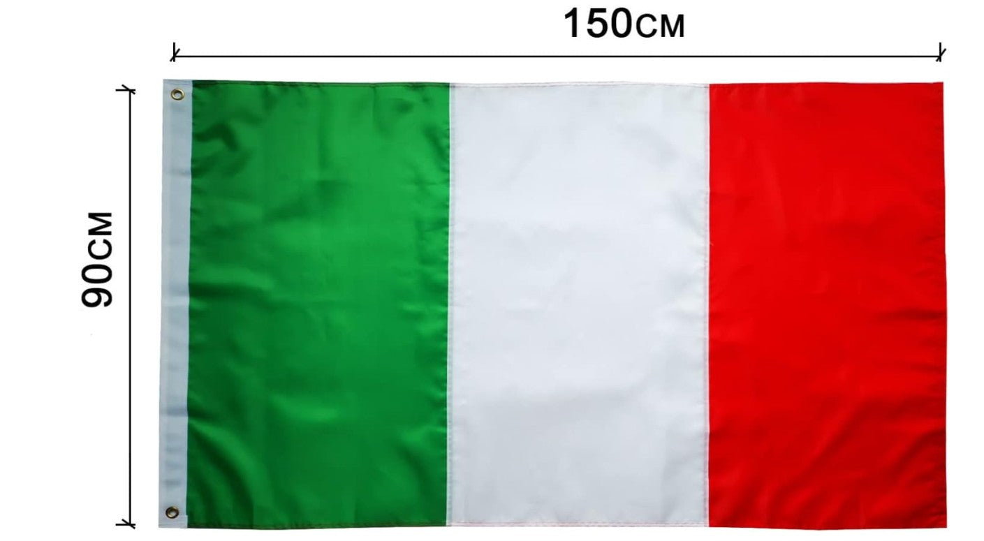 Italian Flag - 3ft x 5ft Premium Outdoor & Indoor Display