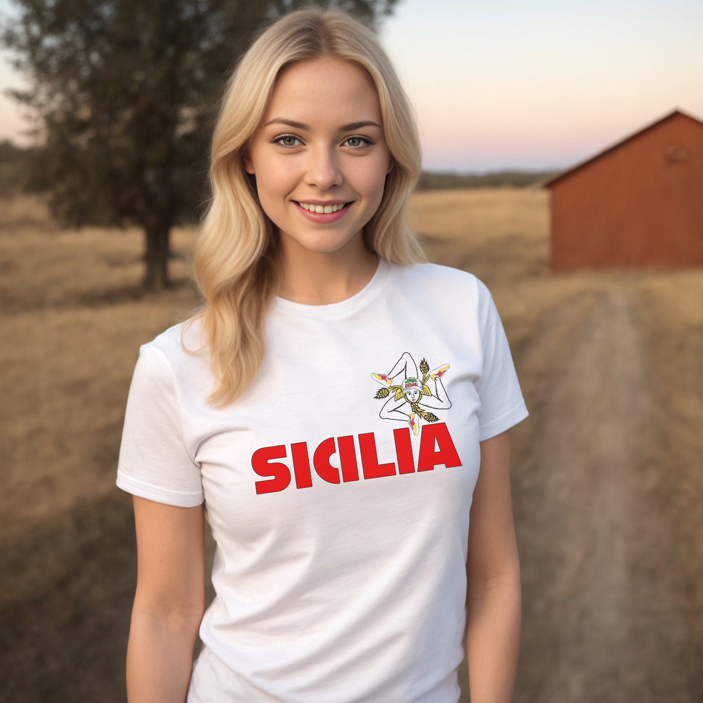 Sicilia T-Shirt - Sicilian shirt with the Trinacria