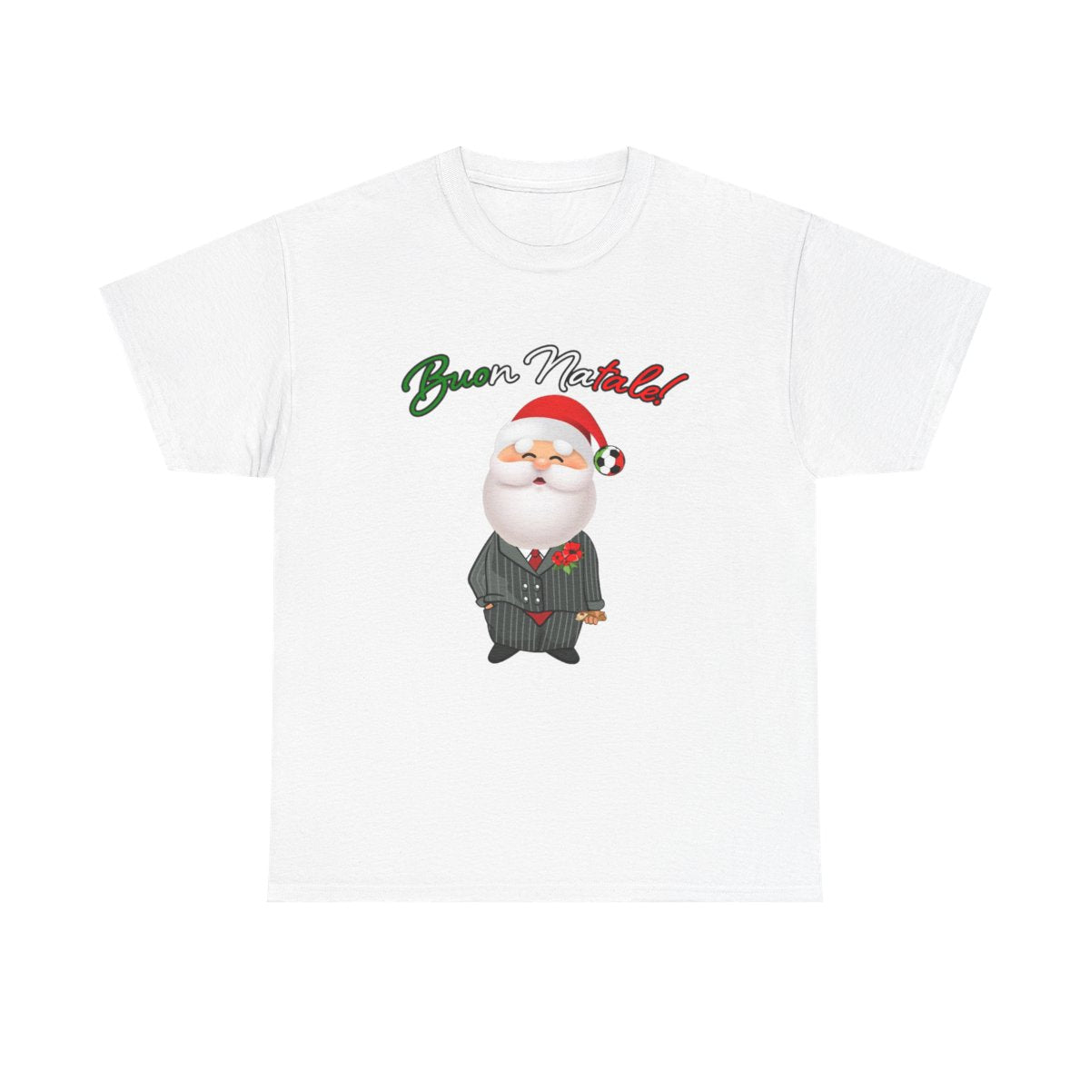 The Godfather of Christmas - Buon Natale Santa Claus Holding Cannoli