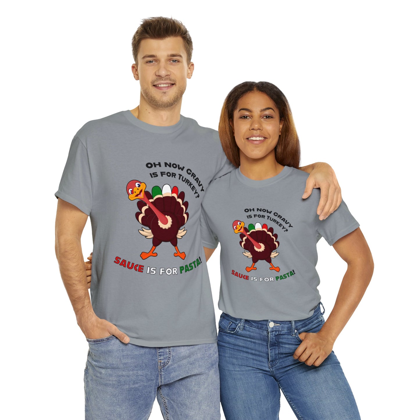 Thanksgiving Shirts - Gravy is for Turkey's! - Unisex Heavy Cotton Tee