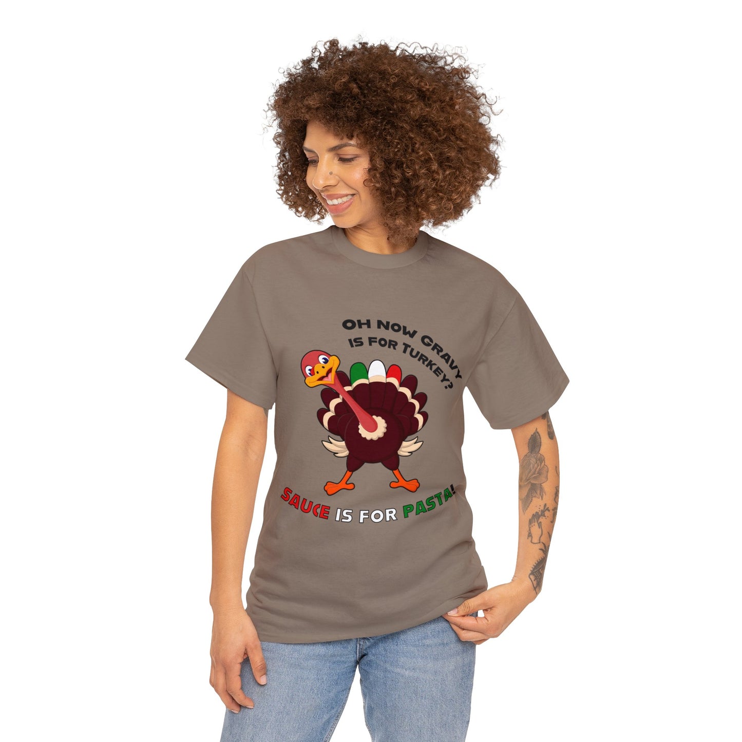 Thanksgiving Shirts - Gravy is for Turkey's! - Unisex Heavy Cotton Tee