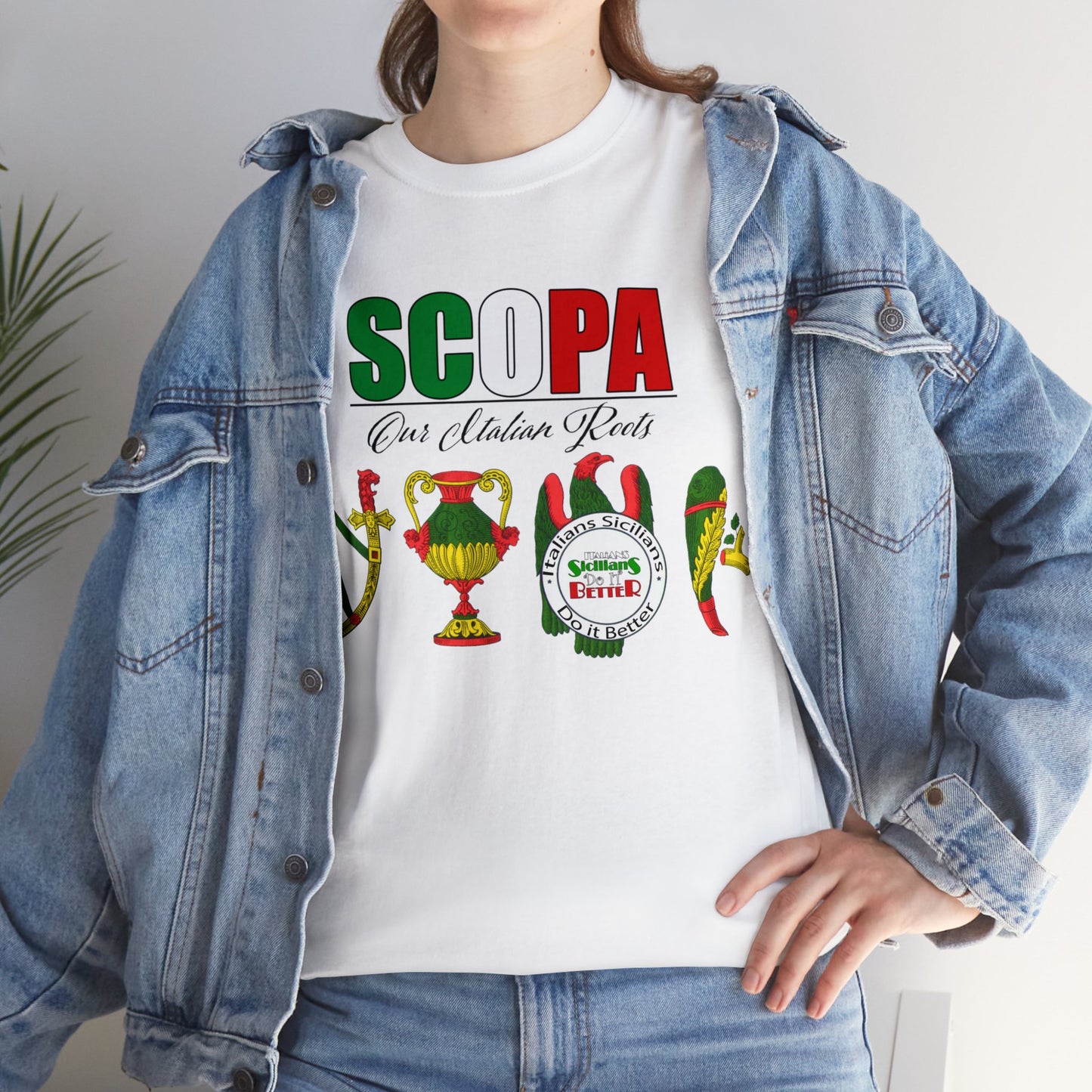 SCOPA Our Italian Roots - Italian Sicilian Tee Shirts