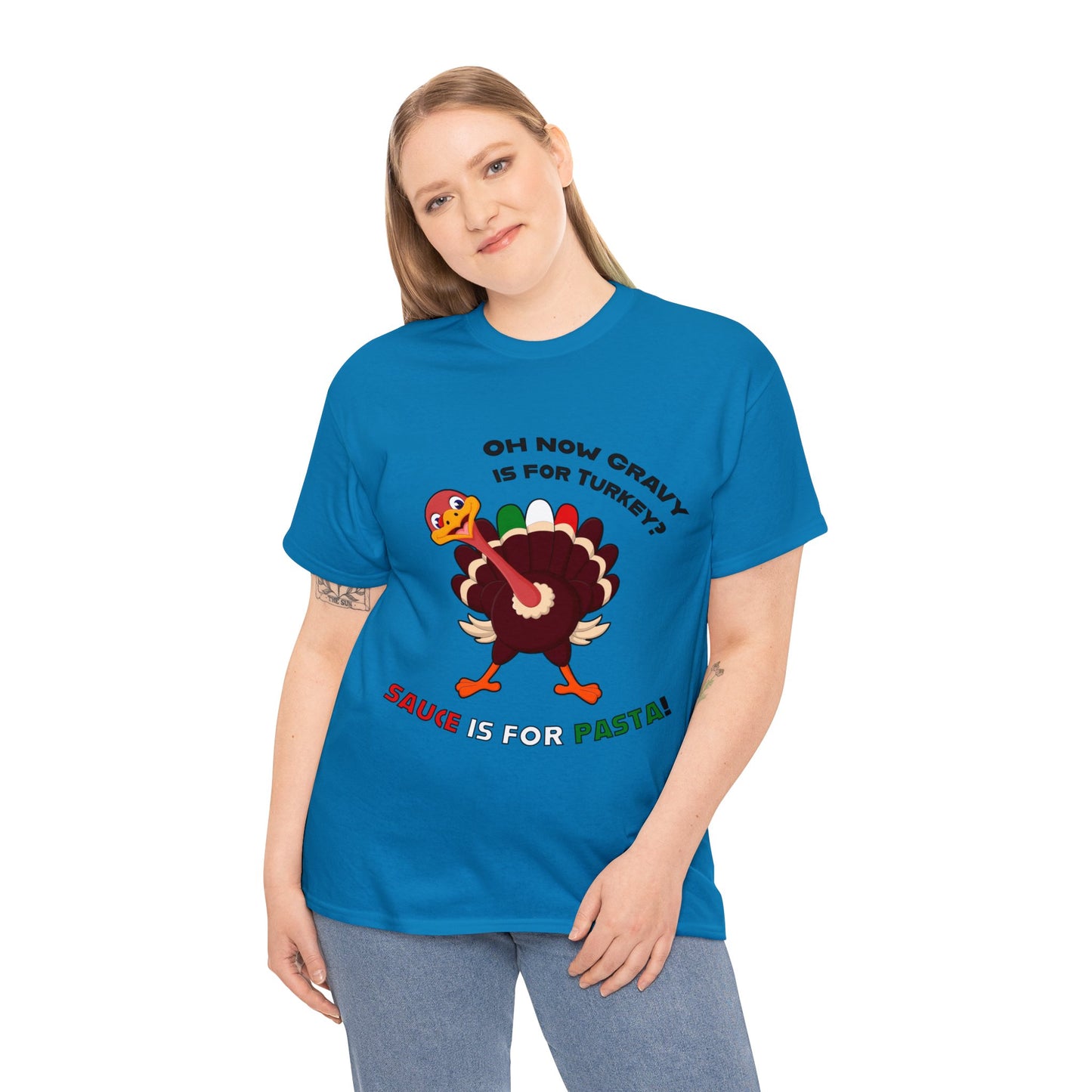 Thanksgiving Shirts - Gravy is for Turkey's! - Unisex Heavy Cotton Tee