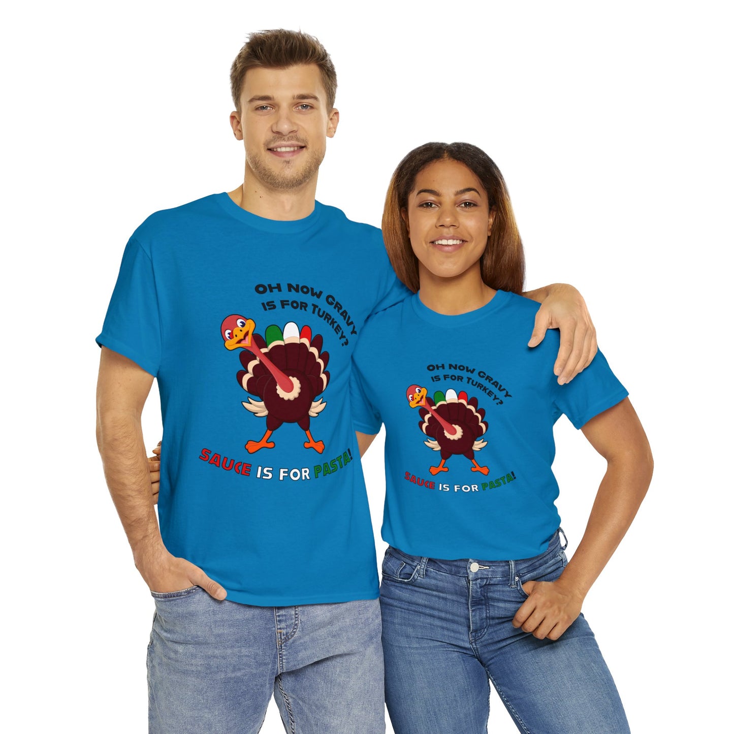 Thanksgiving Shirts - Gravy is for Turkey's! - Unisex Heavy Cotton Tee