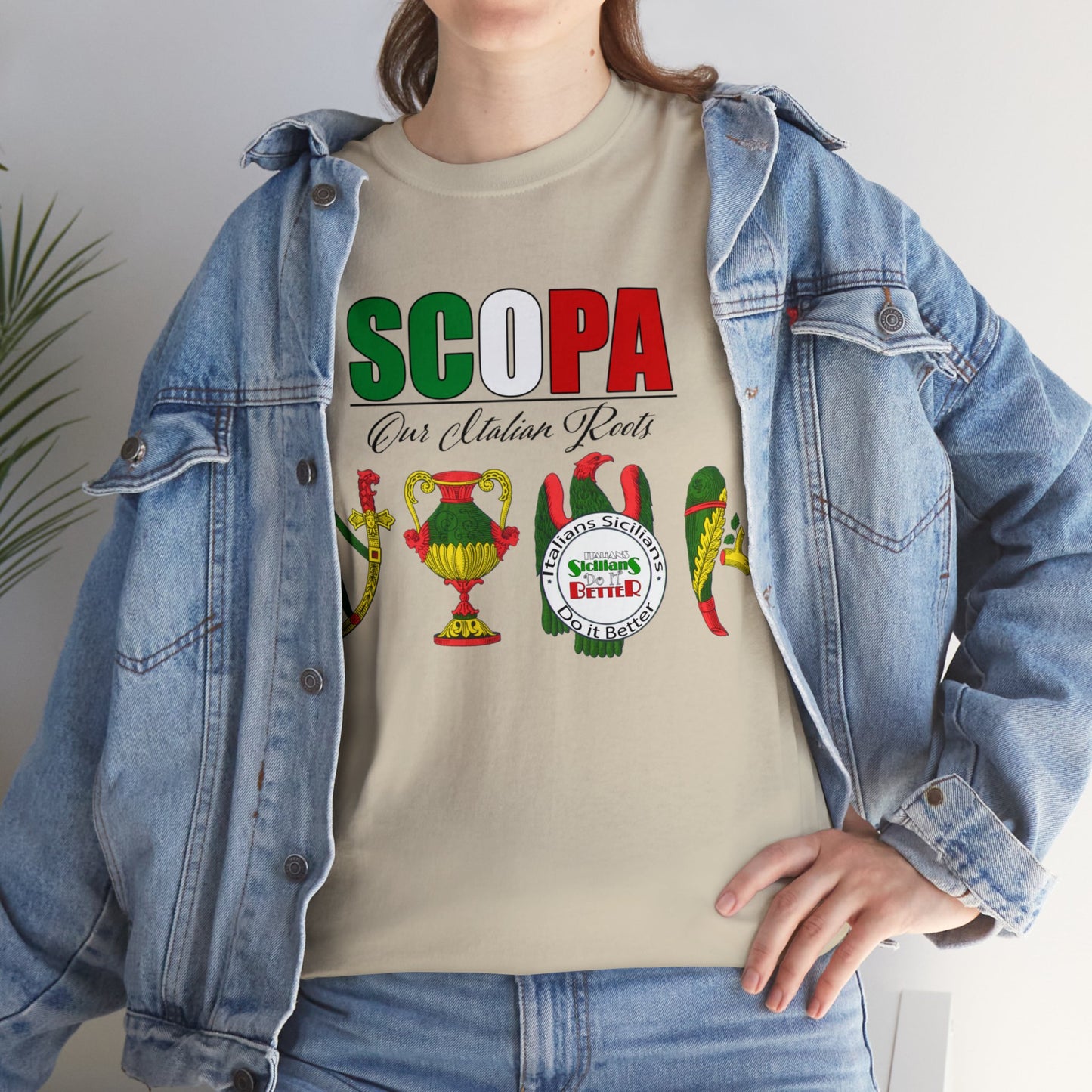 SCOPA Our Italian Roots - Italian Sicilian Tee Shirts