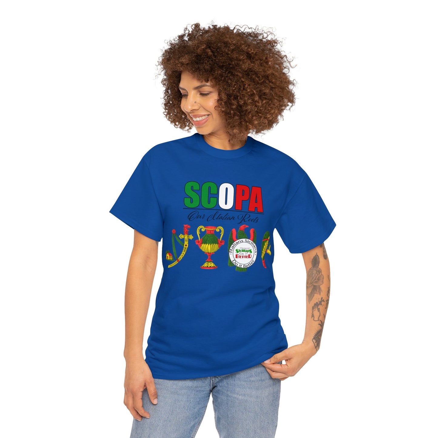 SCOPA Our Italian Roots - Italian Sicilian Tee Shirts