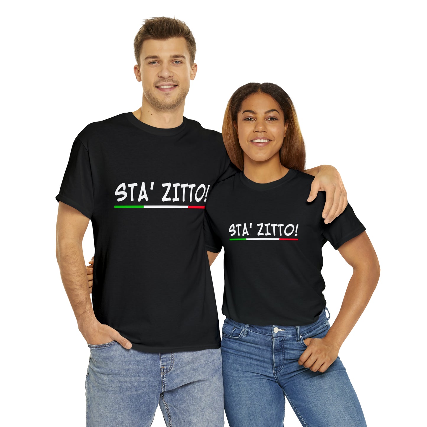 STA ZITTO T-Shirt - Italian Sicilian Tee Shirts