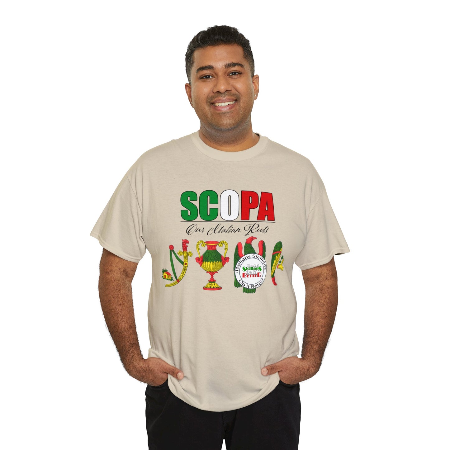 SCOPA Our Italian Roots - Italian Sicilian Tee Shirts