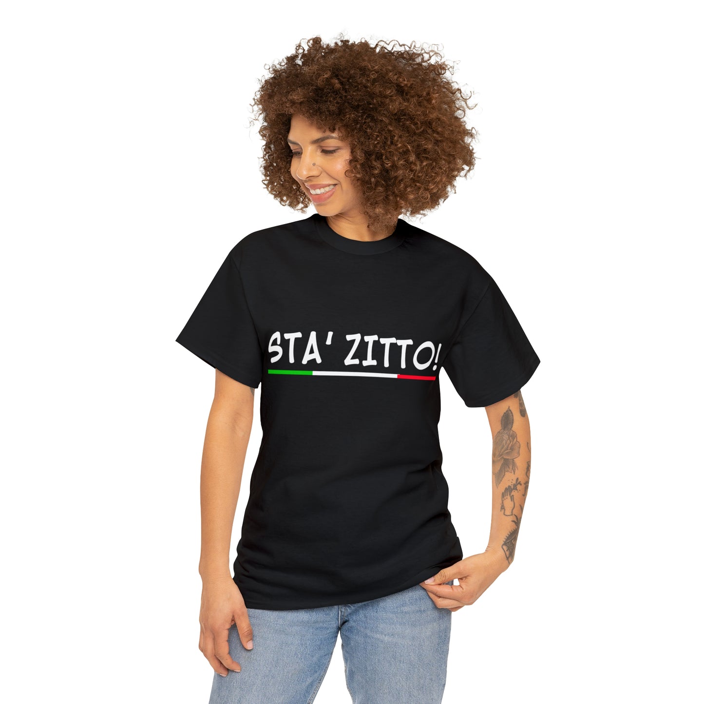 STA ZITTO T-Shirt - Italian Sicilian Tee Shirts