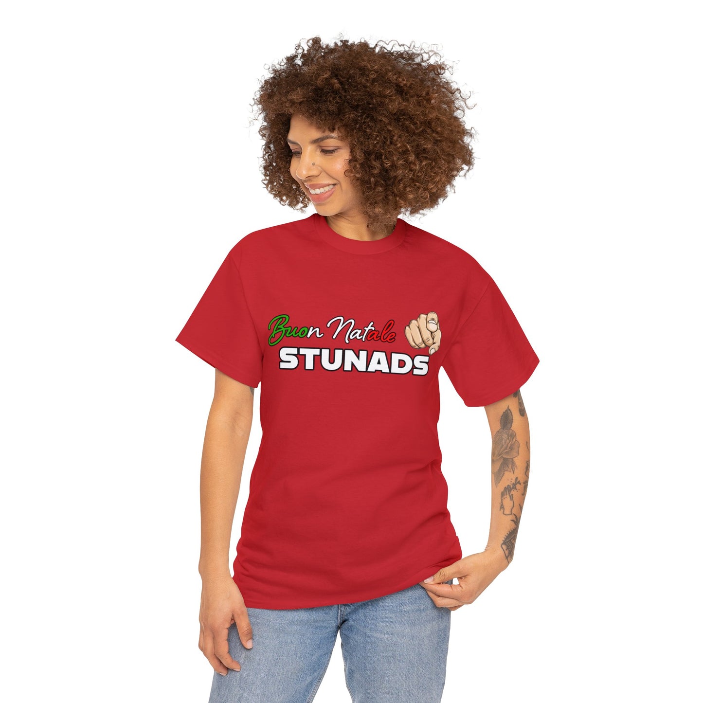 Buon Natale You STUNADS!! - Unisex Heavy Cotton Tee