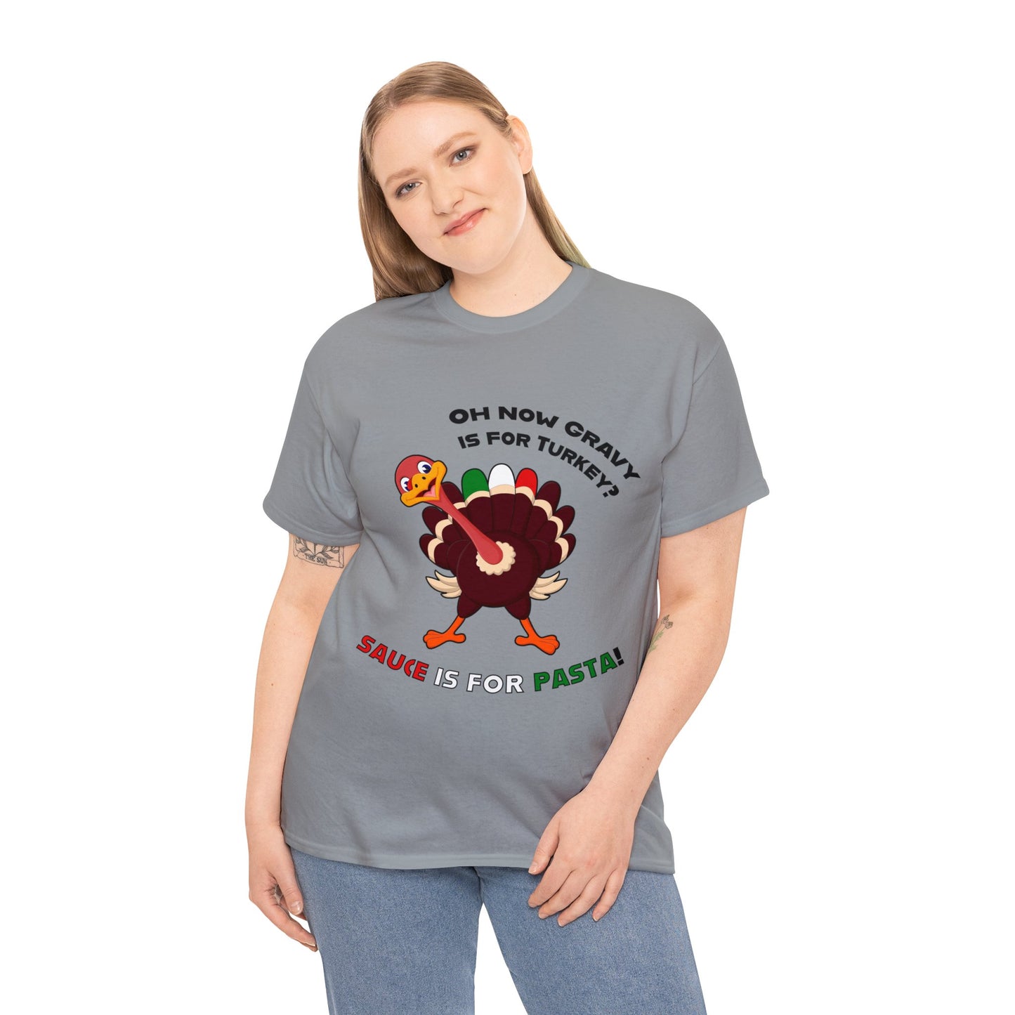 Thanksgiving Shirts - Gravy is for Turkey's! - Unisex Heavy Cotton Tee