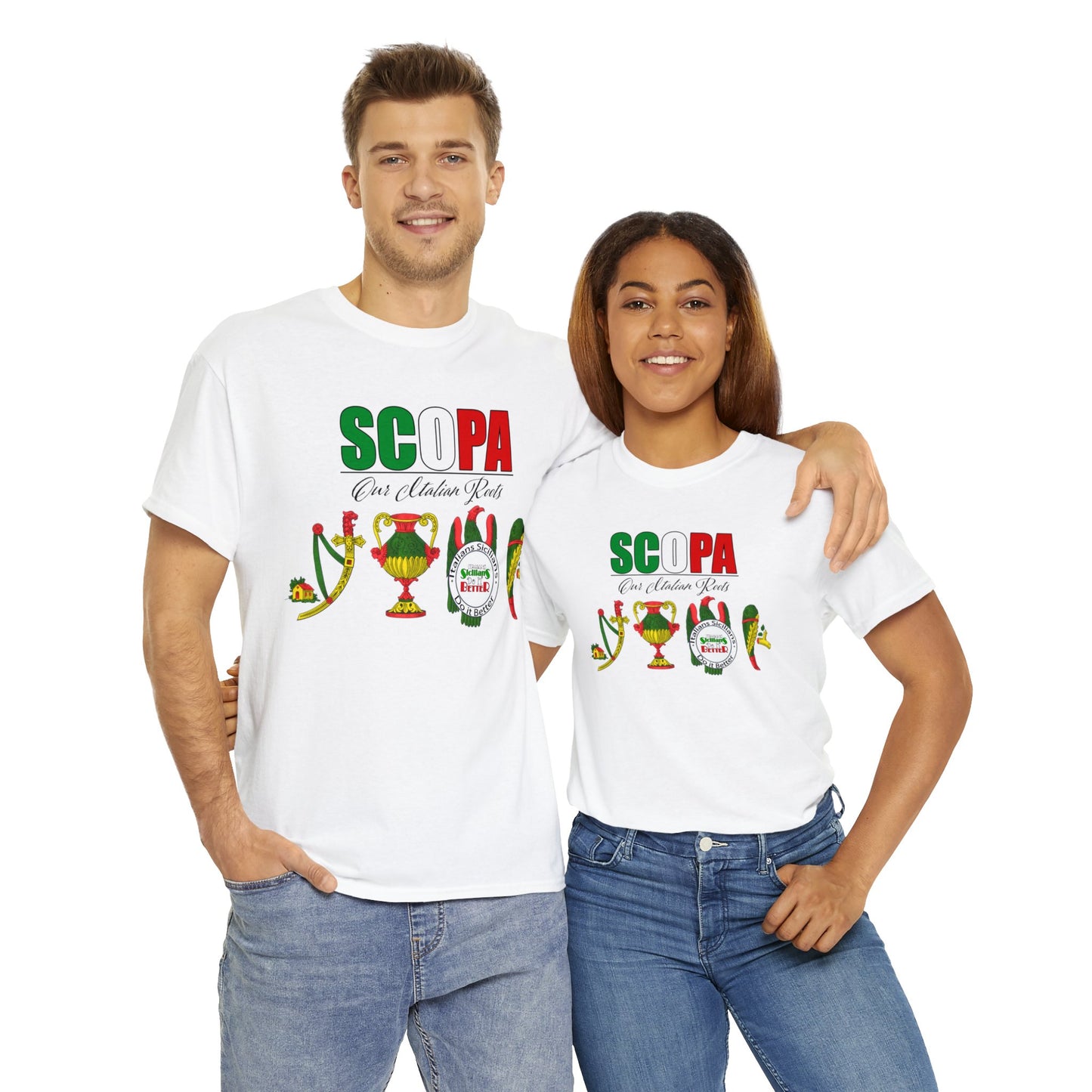 SCOPA Our Italian Roots - Italian Sicilian Tee Shirts