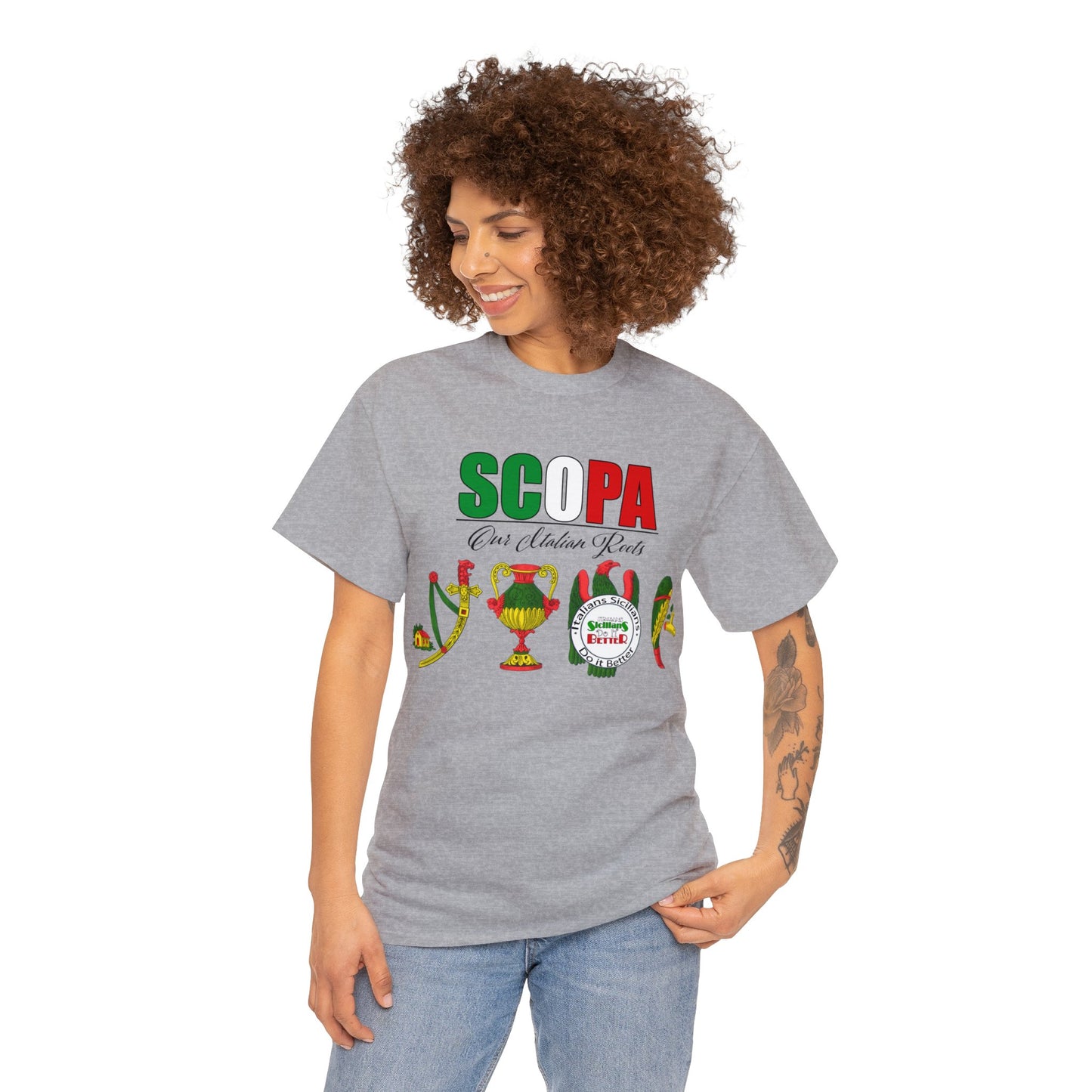 SCOPA Our Italian Roots - Italian Sicilian Tee Shirts