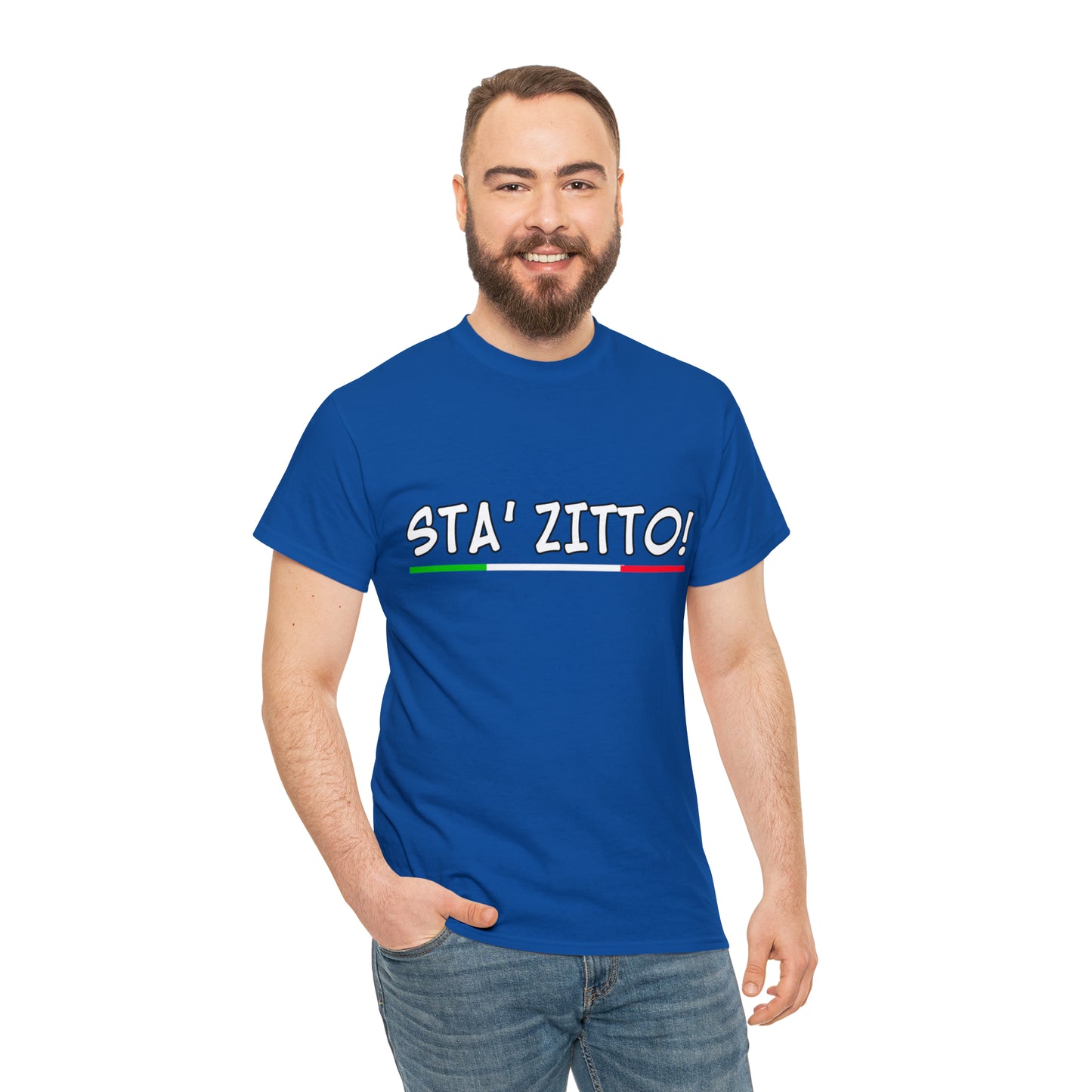 STA ZITTO T-Shirt - Italian Sicilian Tee Shirts