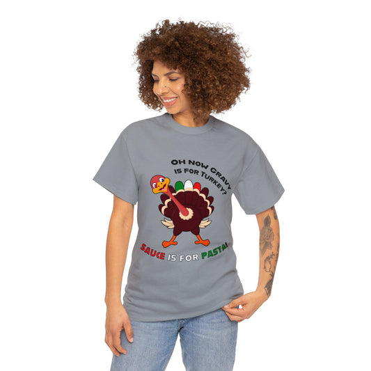 Thanksgiving Shirts - Gravy is for Turkey's! - Unisex Heavy Cotton Tee