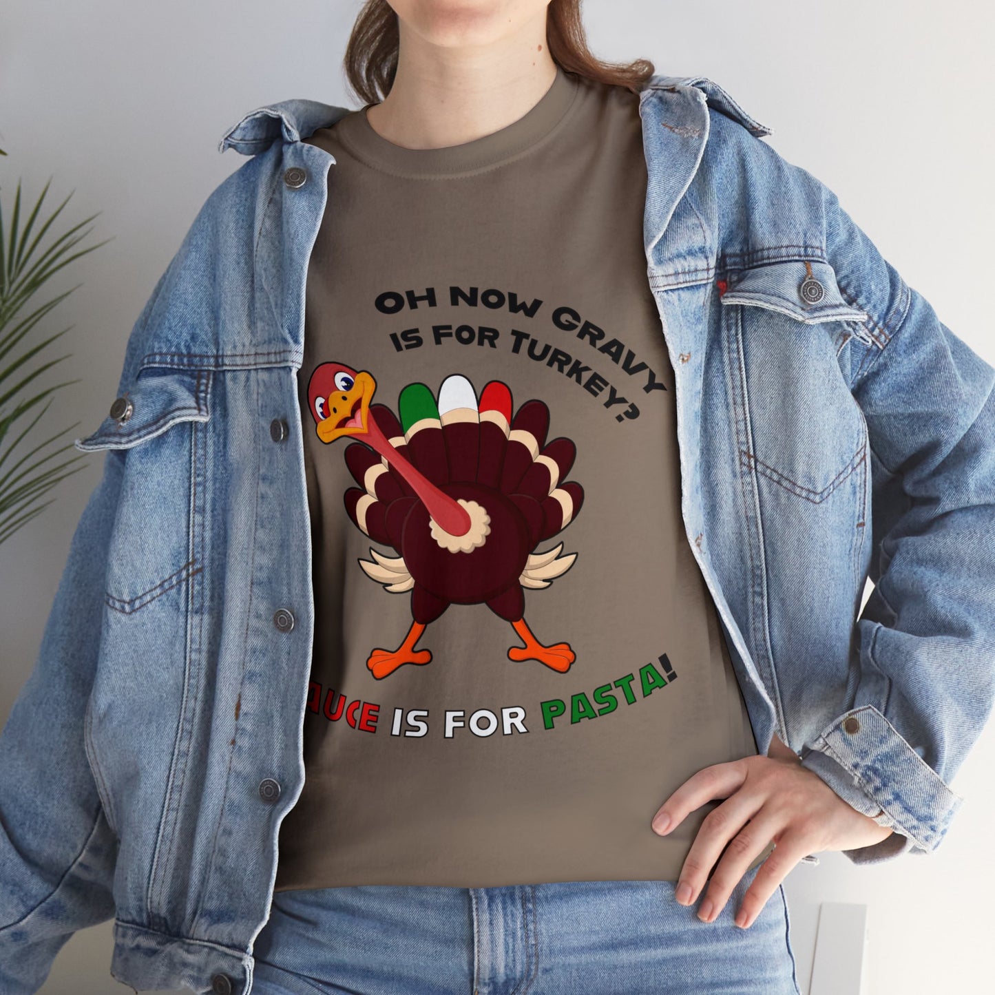 Thanksgiving Shirts - Gravy is for Turkey's! - Unisex Heavy Cotton Tee