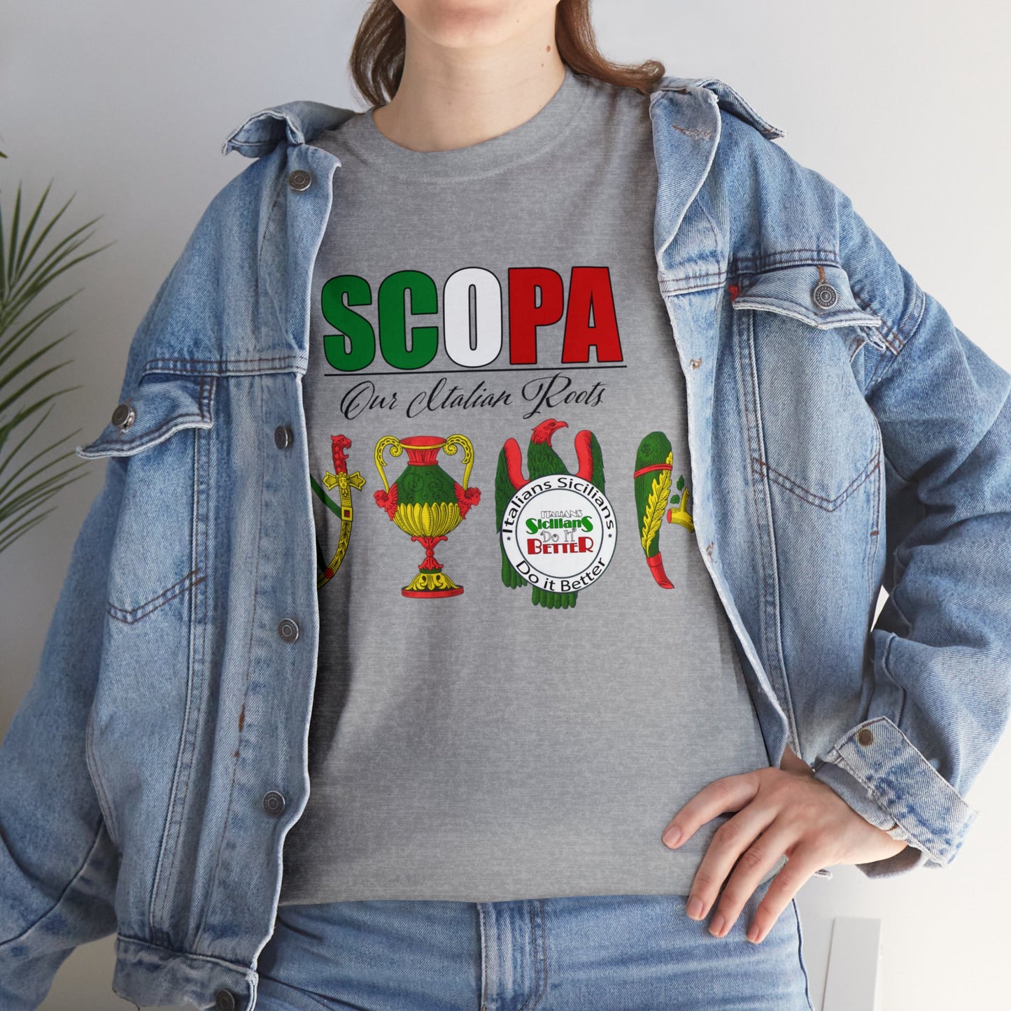 SCOPA Our Italian Roots - Italian Sicilian Tee Shirts