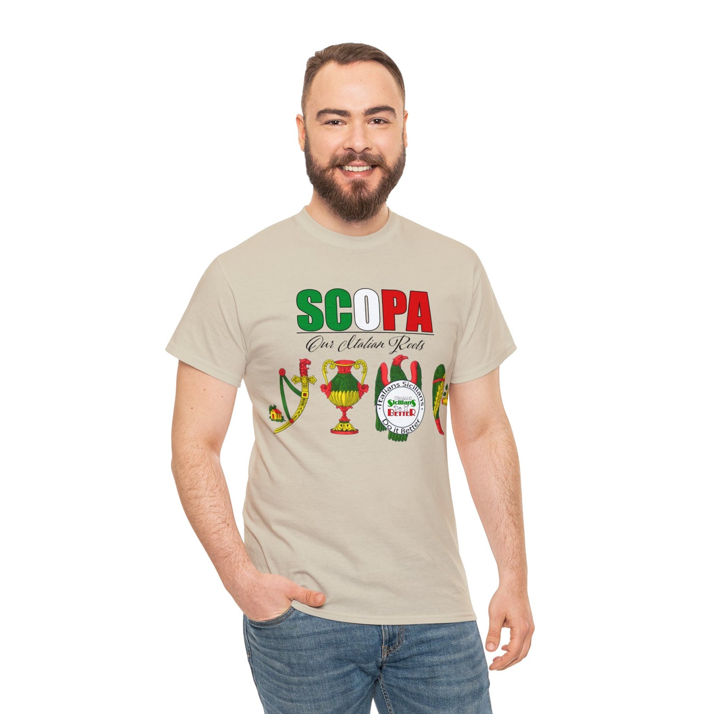 SCOPA Our Italian Roots - Italian Sicilian Tee Shirts