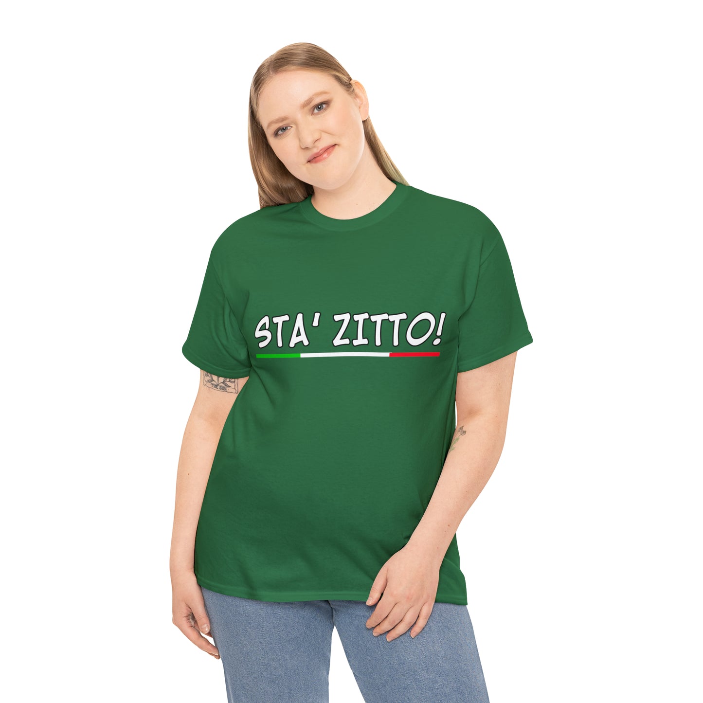 STA ZITTO T-Shirt - Italian Sicilian Tee Shirts