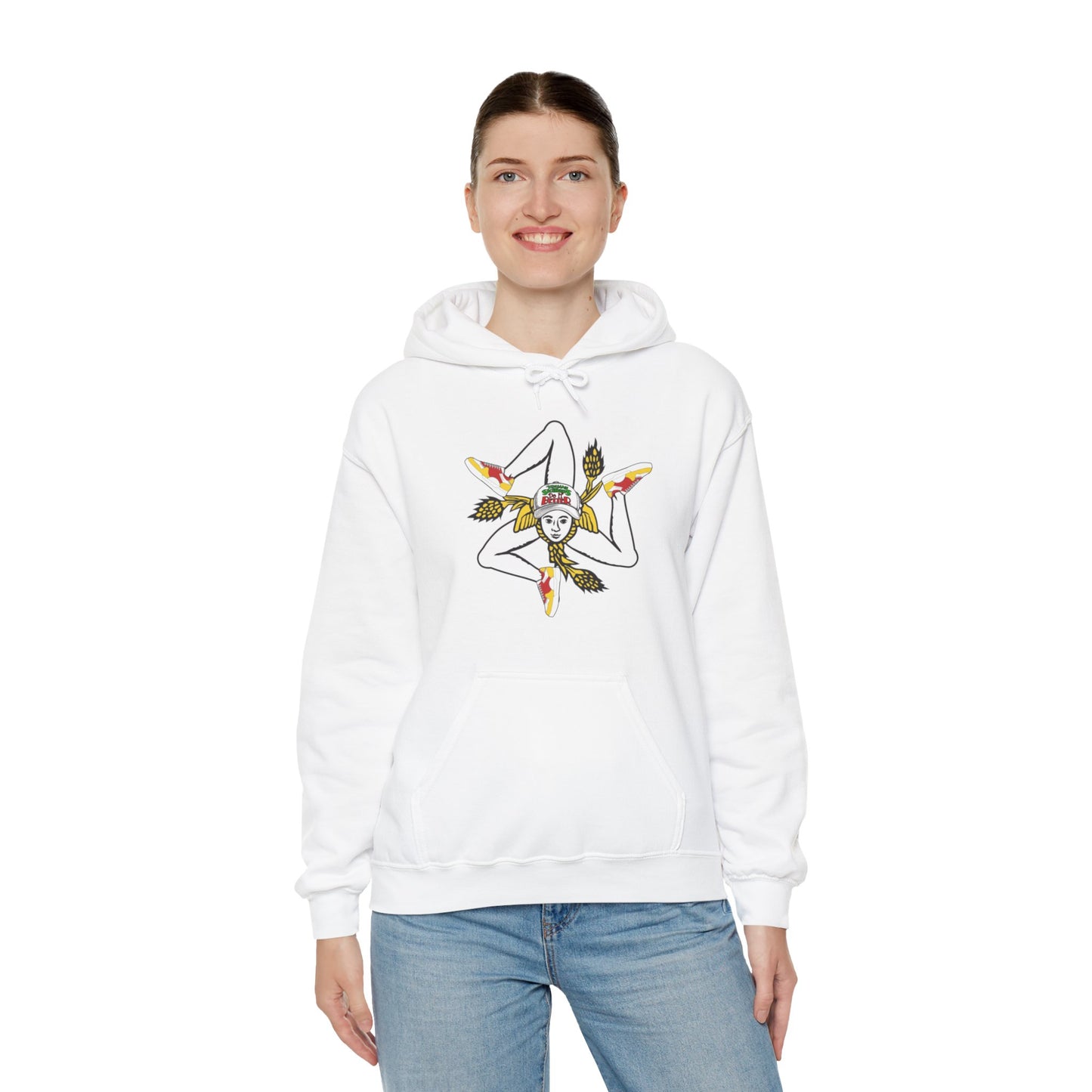 Trinacria Hoodie - Italian Sicilian Hooded Sweatshirt