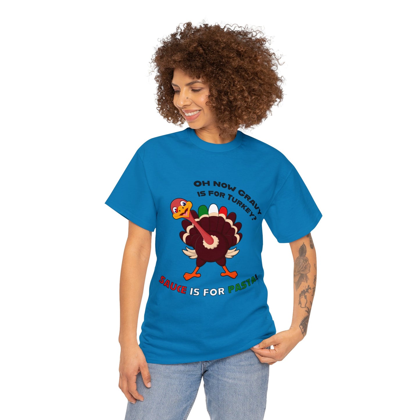 Thanksgiving Shirts - Gravy is for Turkey's! - Unisex Heavy Cotton Tee