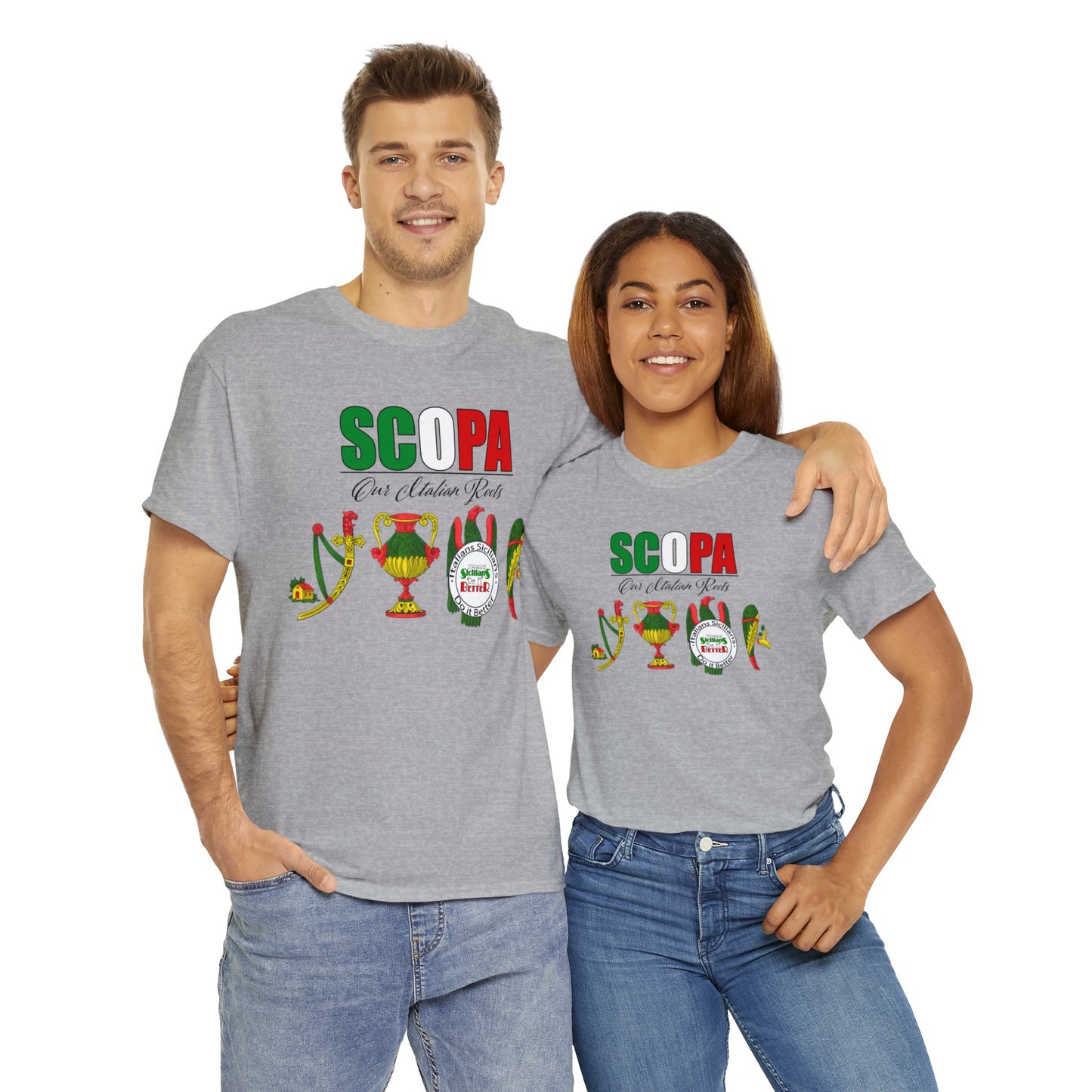 SCOPA Our Italian Roots - Italian Sicilian Tee Shirts