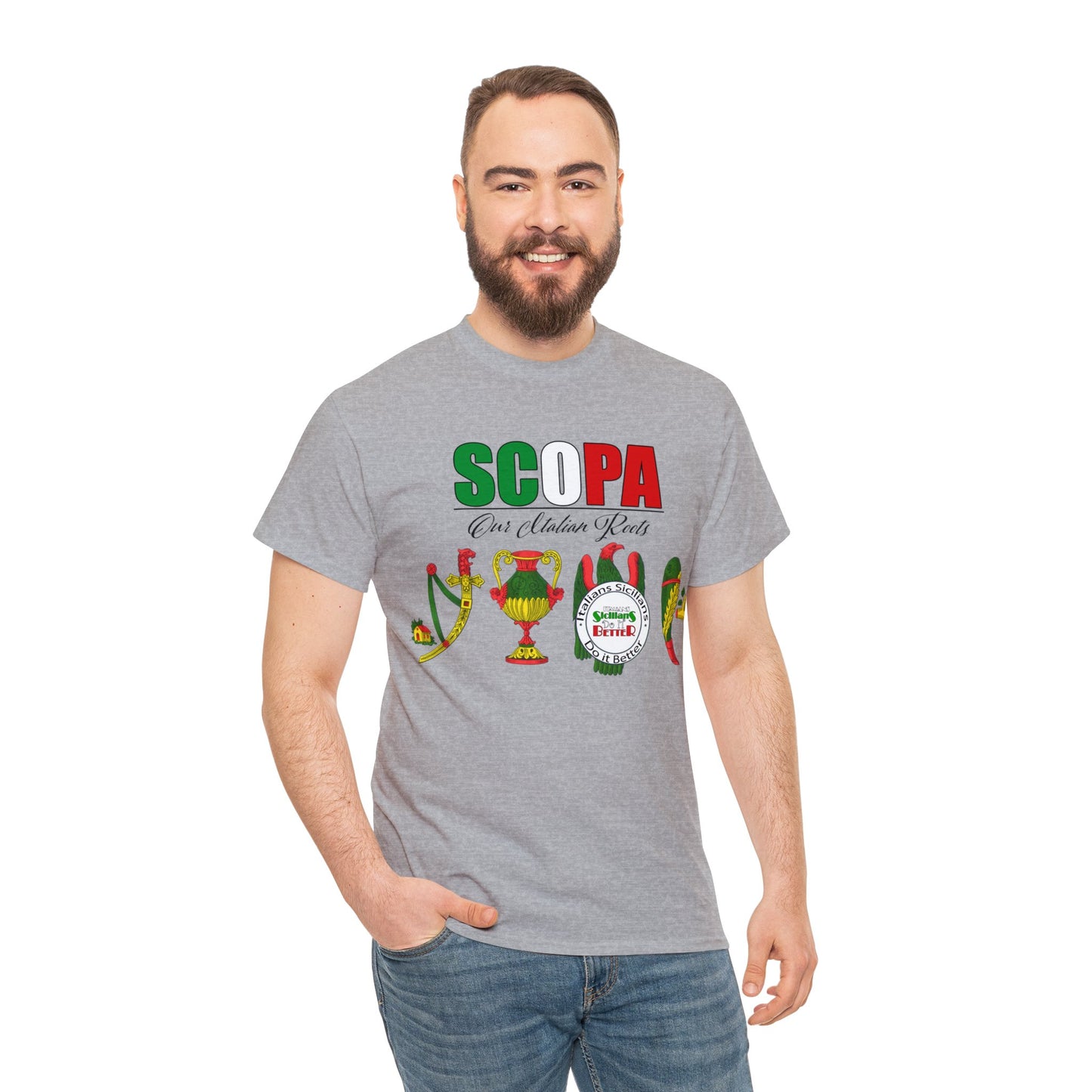 SCOPA Our Italian Roots - Italian Sicilian Tee Shirts