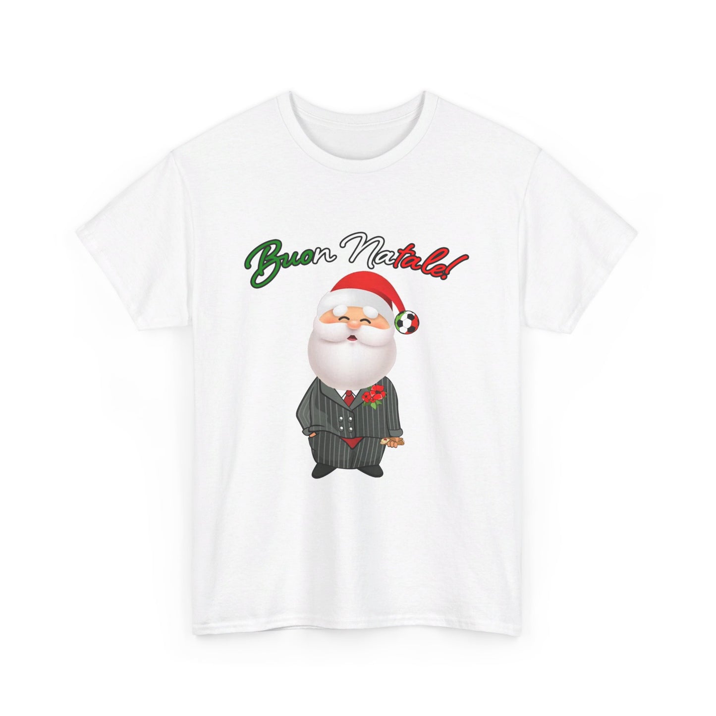 Merry Christmas Italian Santa! - Unisex Heavy Cotton Tee