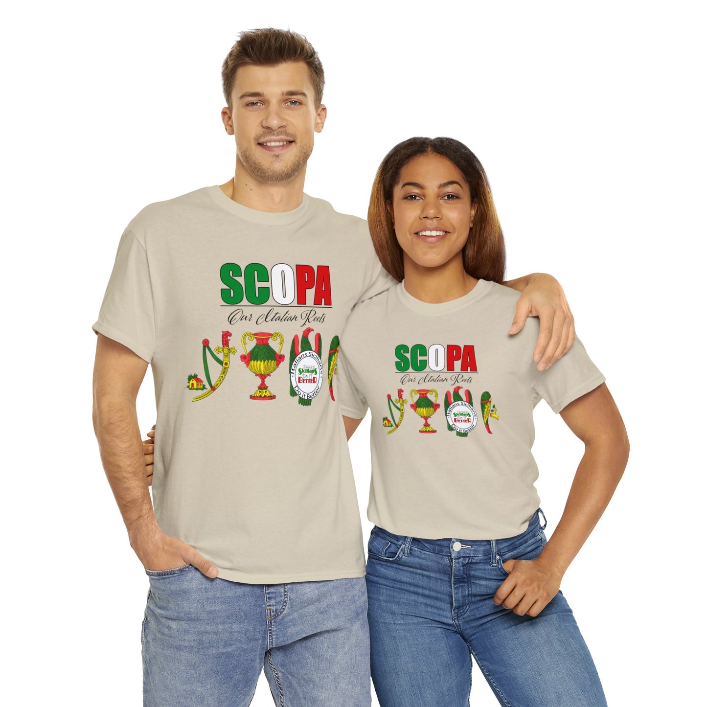 SCOPA Our Italian Roots - Italian Sicilian Tee Shirts