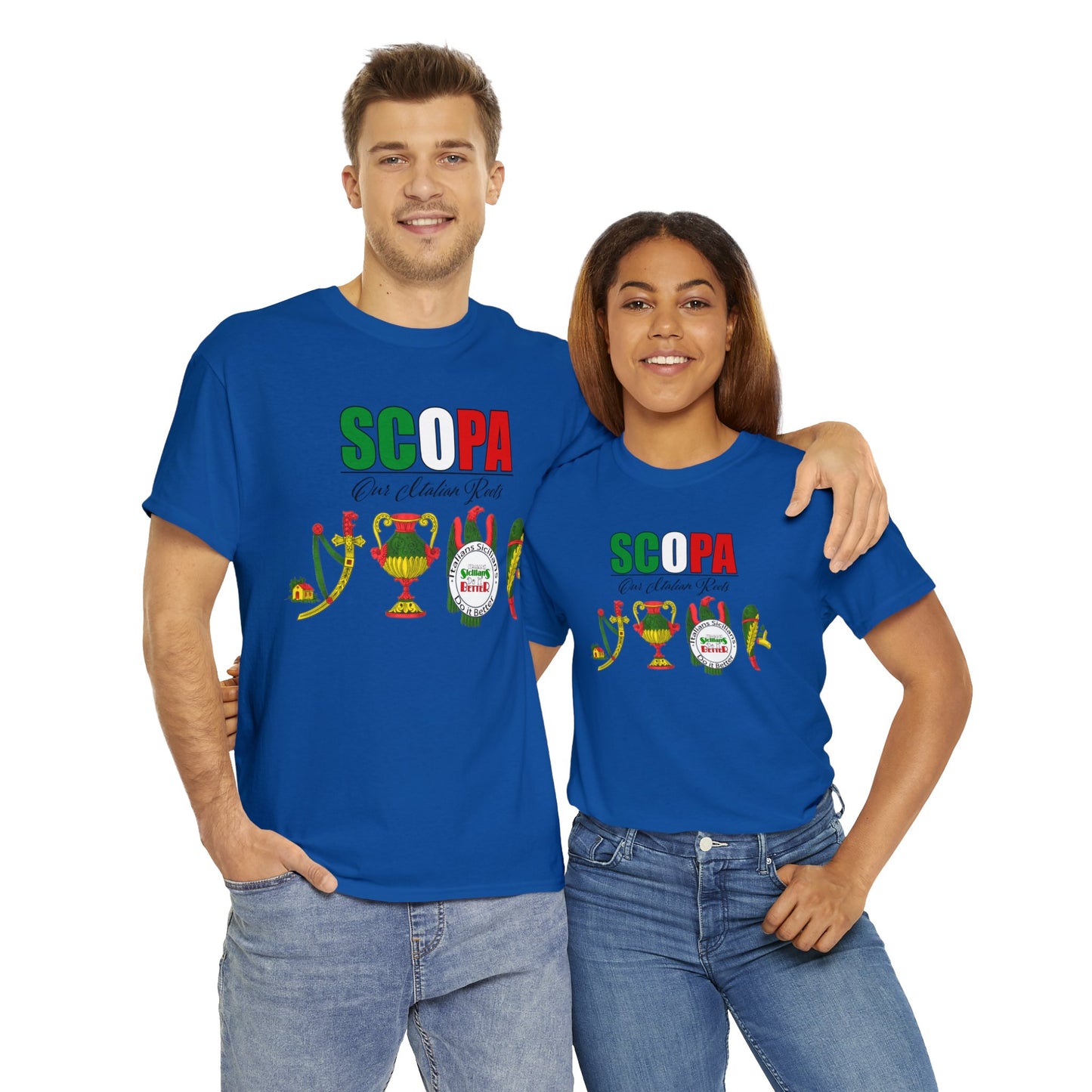 SCOPA Our Italian Roots - Italian Sicilian Tee Shirts