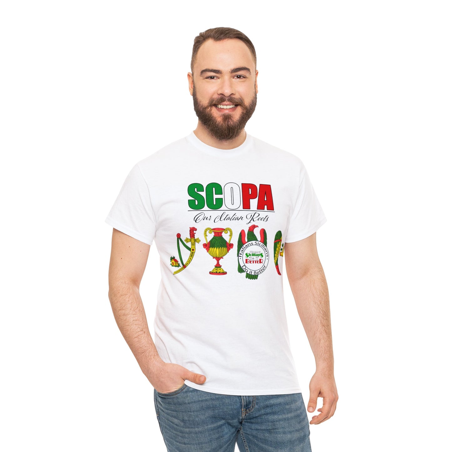 SCOPA Our Italian Roots - Italian Sicilian Tee Shirts