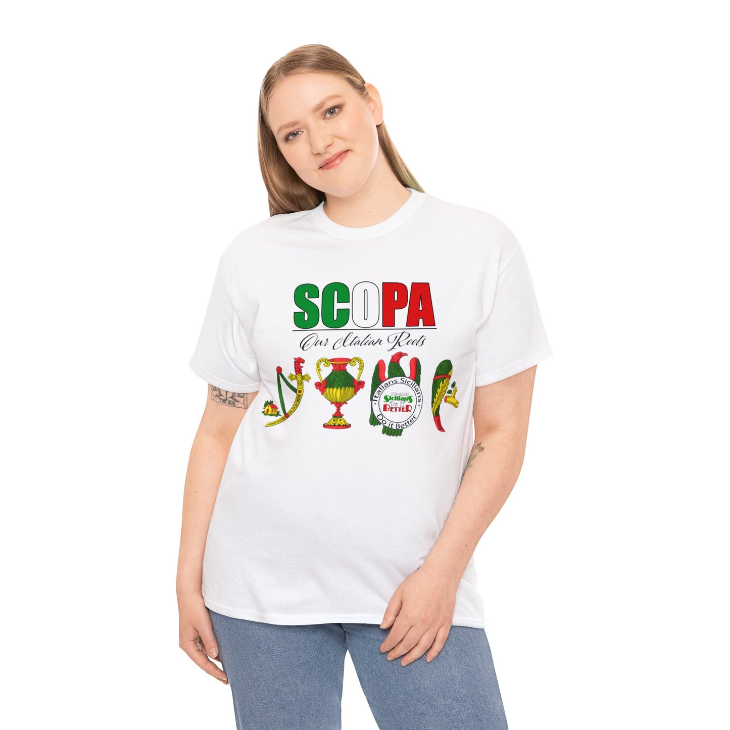 SCOPA Our Italian Roots - Italian Sicilian Tee Shirts