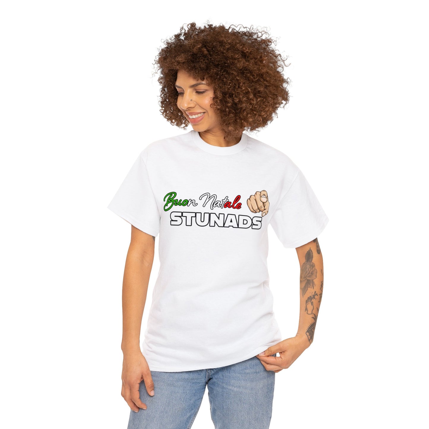 Buon Natale You STUNADS!! - Unisex Heavy Cotton Tee