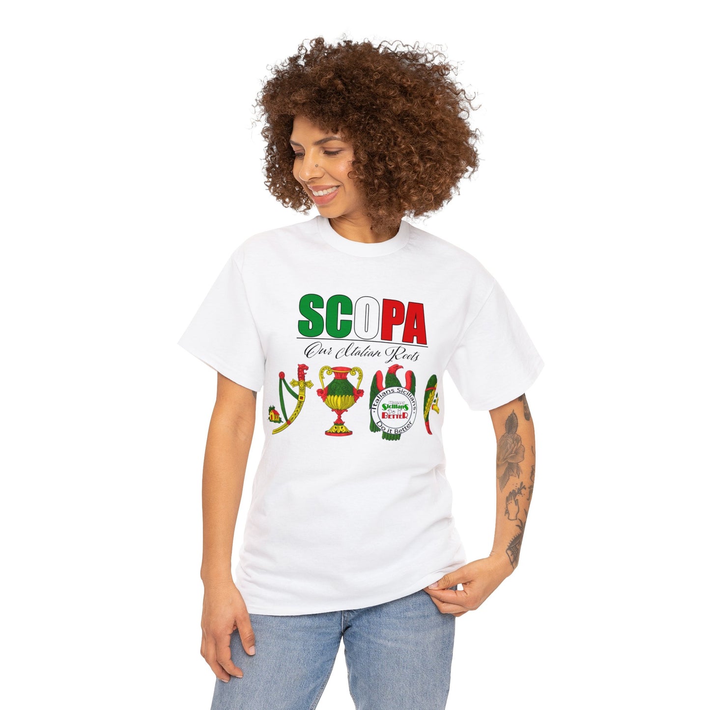 SCOPA Our Italian Roots - Italian Sicilian Tee Shirts