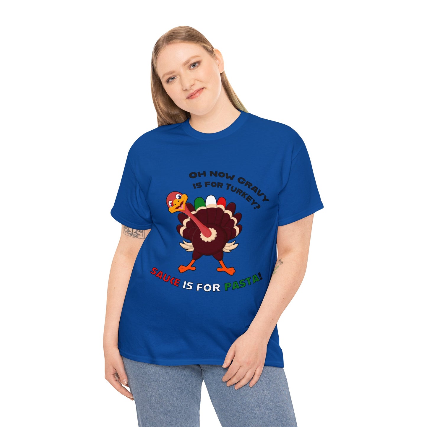 Thanksgiving Shirts - Gravy is for Turkey's! - Unisex Heavy Cotton Tee