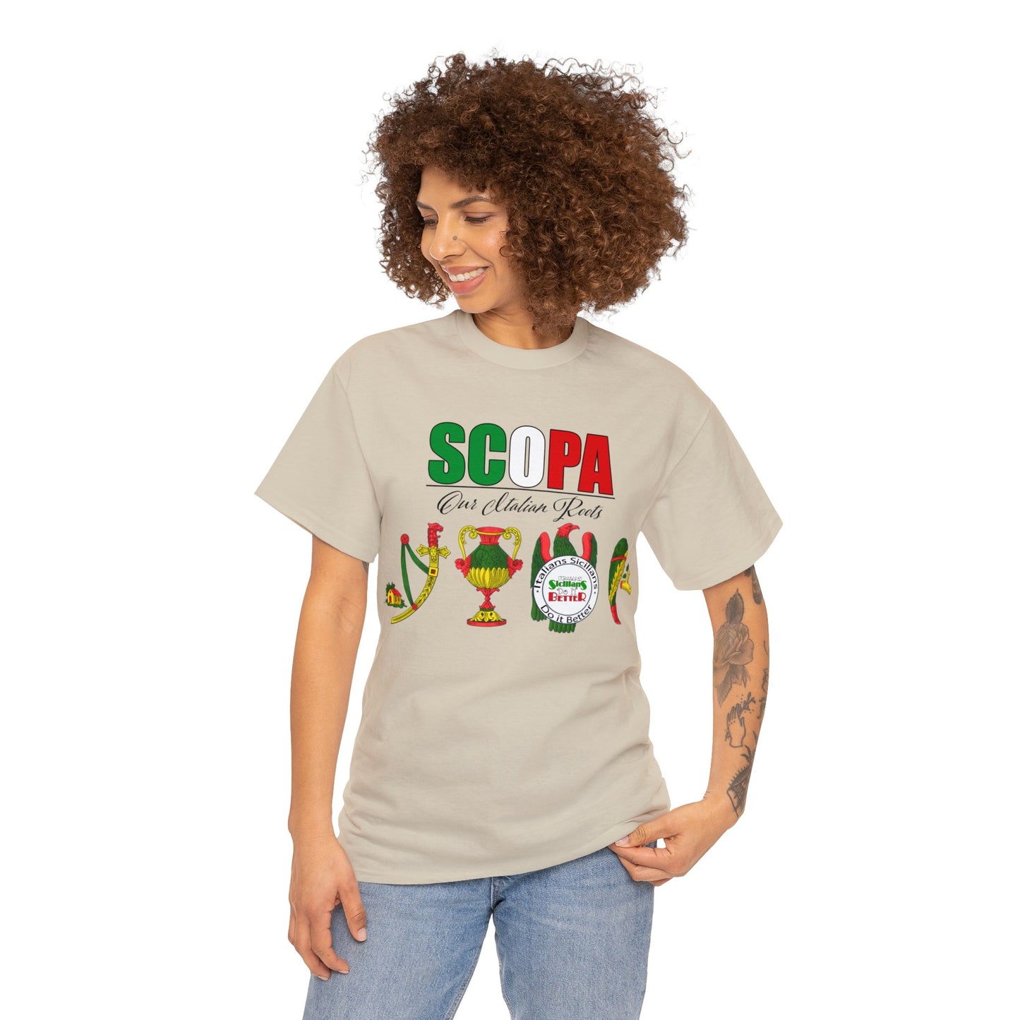 SCOPA Our Italian Roots - Italian Sicilian Tee Shirts