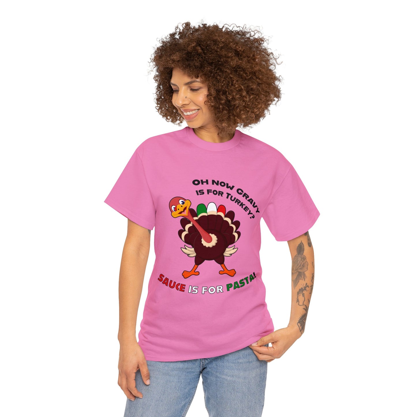 Thanksgiving Shirts - Gravy is for Turkey's! - Unisex Heavy Cotton Tee