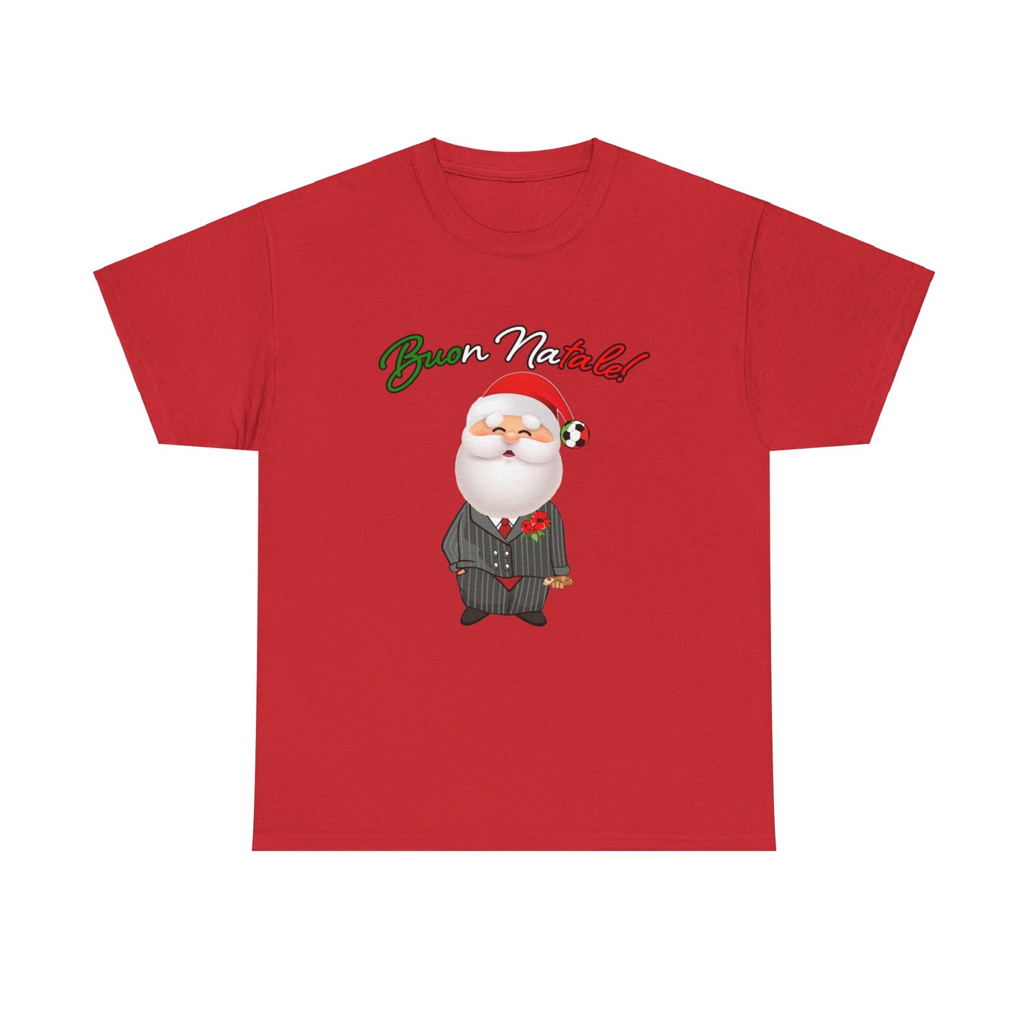 Merry Christmas Italian Santa! - Unisex Heavy Cotton Tee