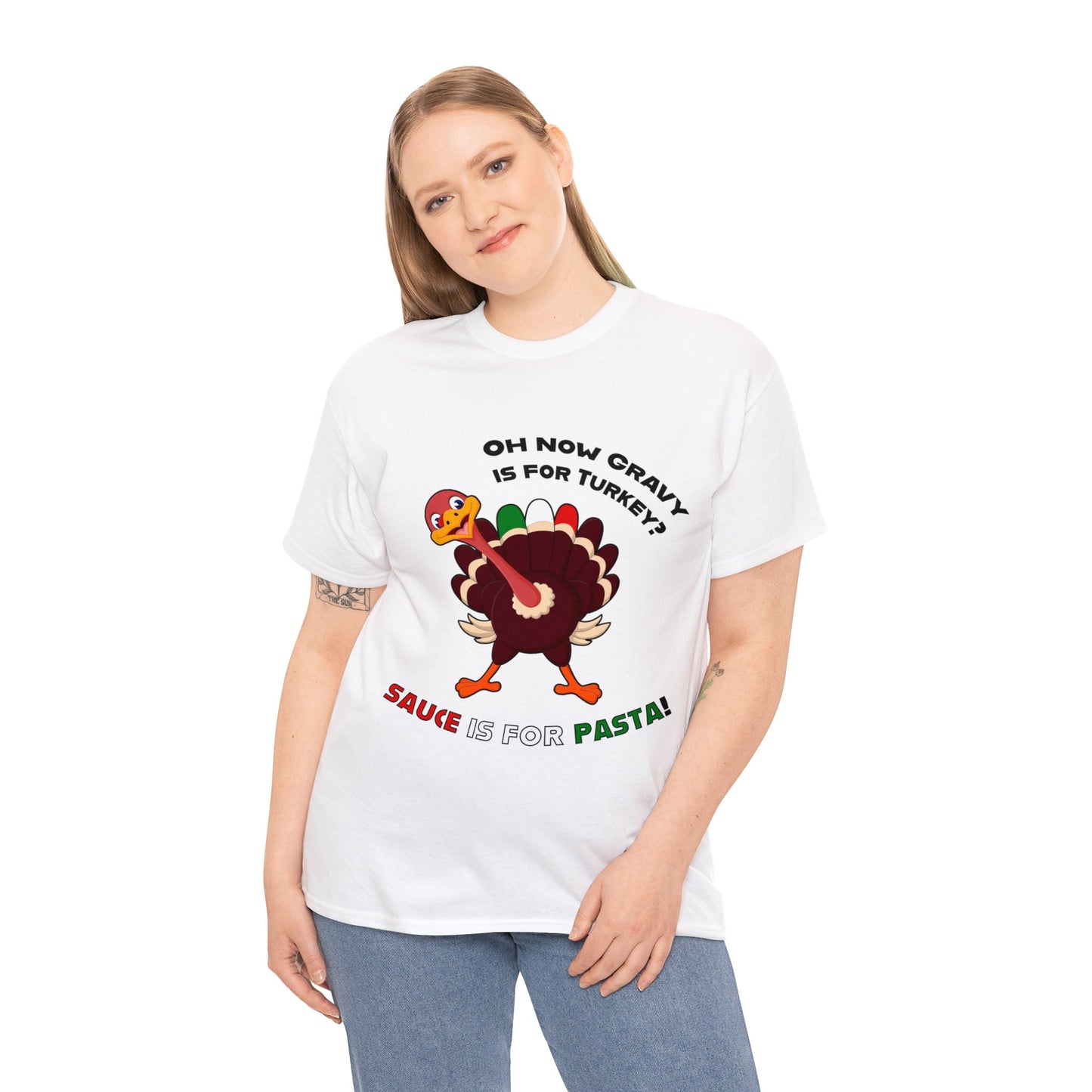 Thanksgiving Shirts - Gravy is for Turkey's! - Unisex Heavy Cotton Tee