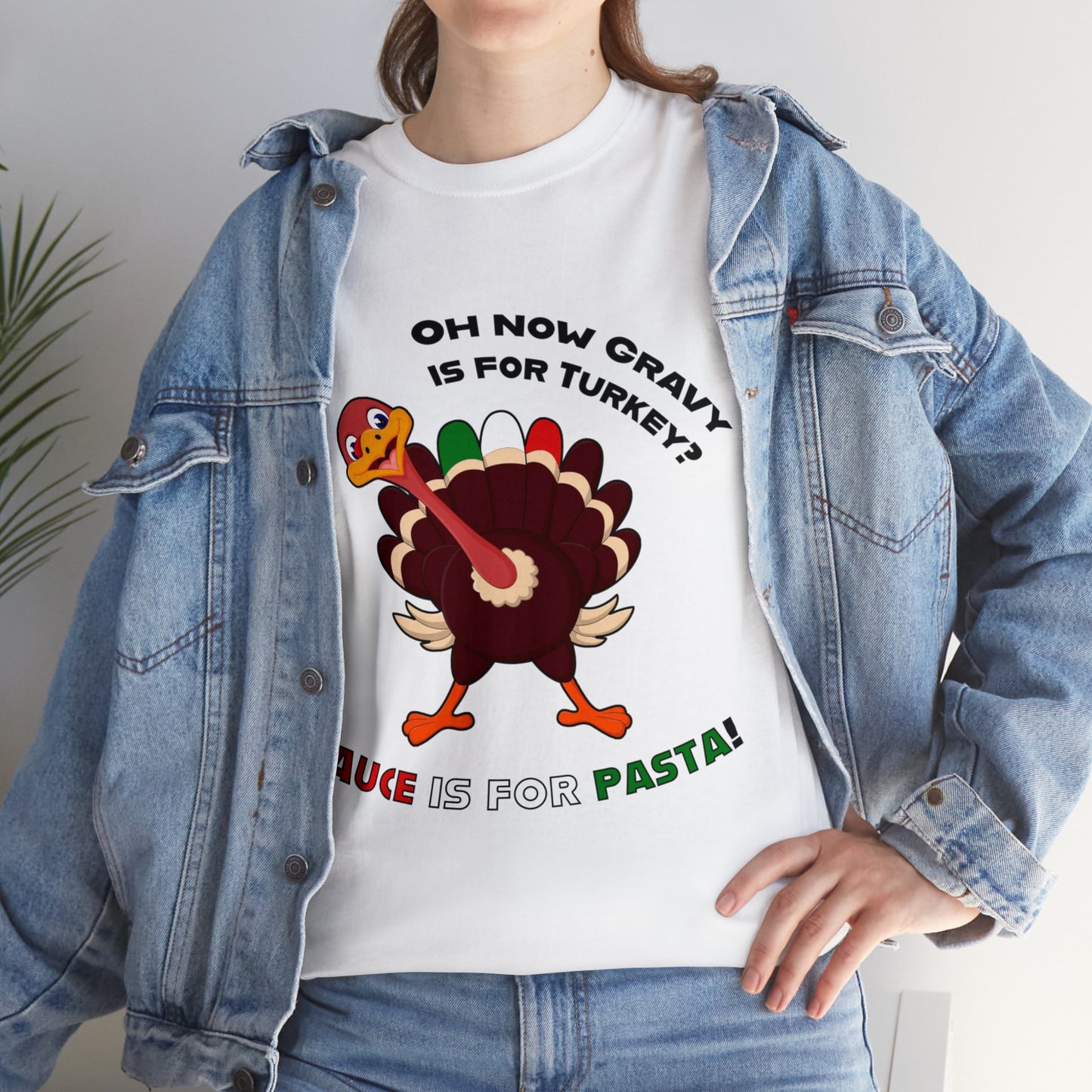 Thanksgiving Shirts - Gravy is for Turkey's! - Unisex Heavy Cotton Tee