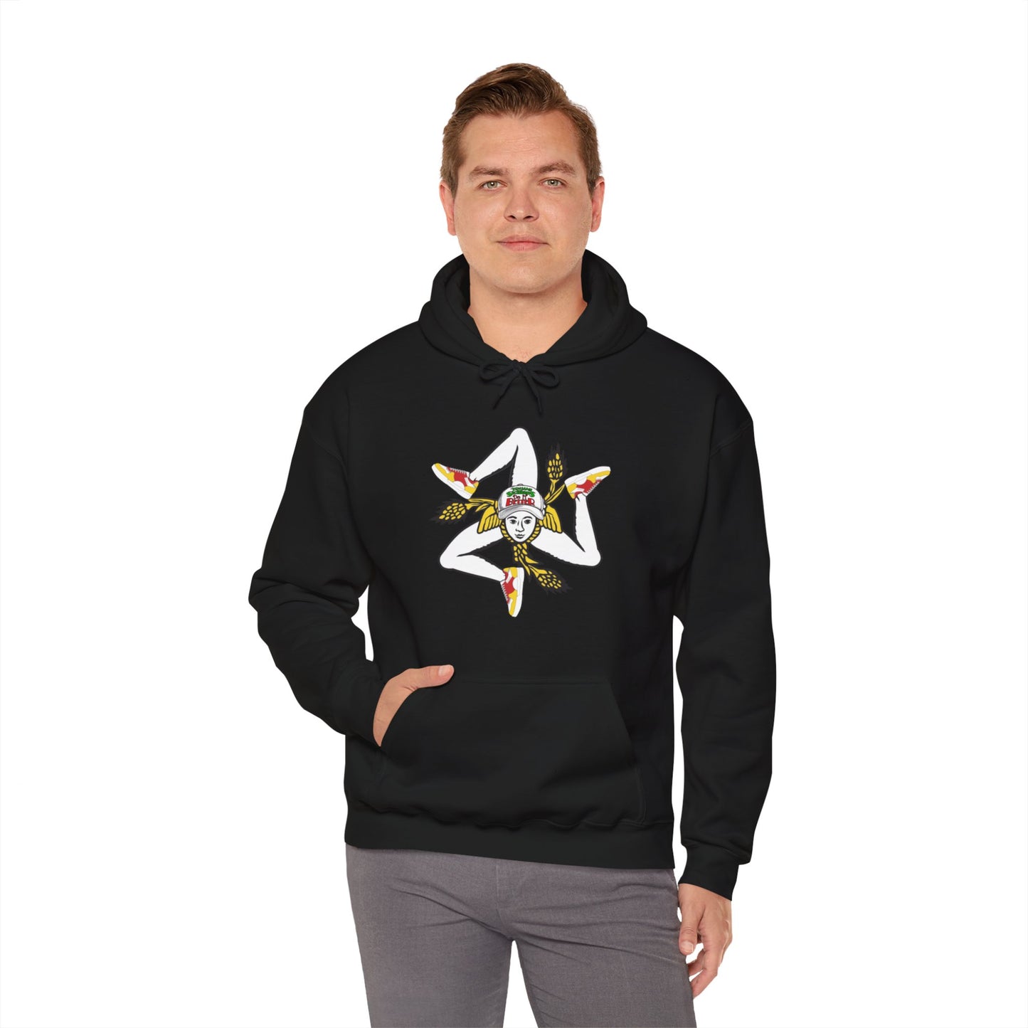 Trinacria Hoodie - Italian Sicilian Hooded Sweatshirt