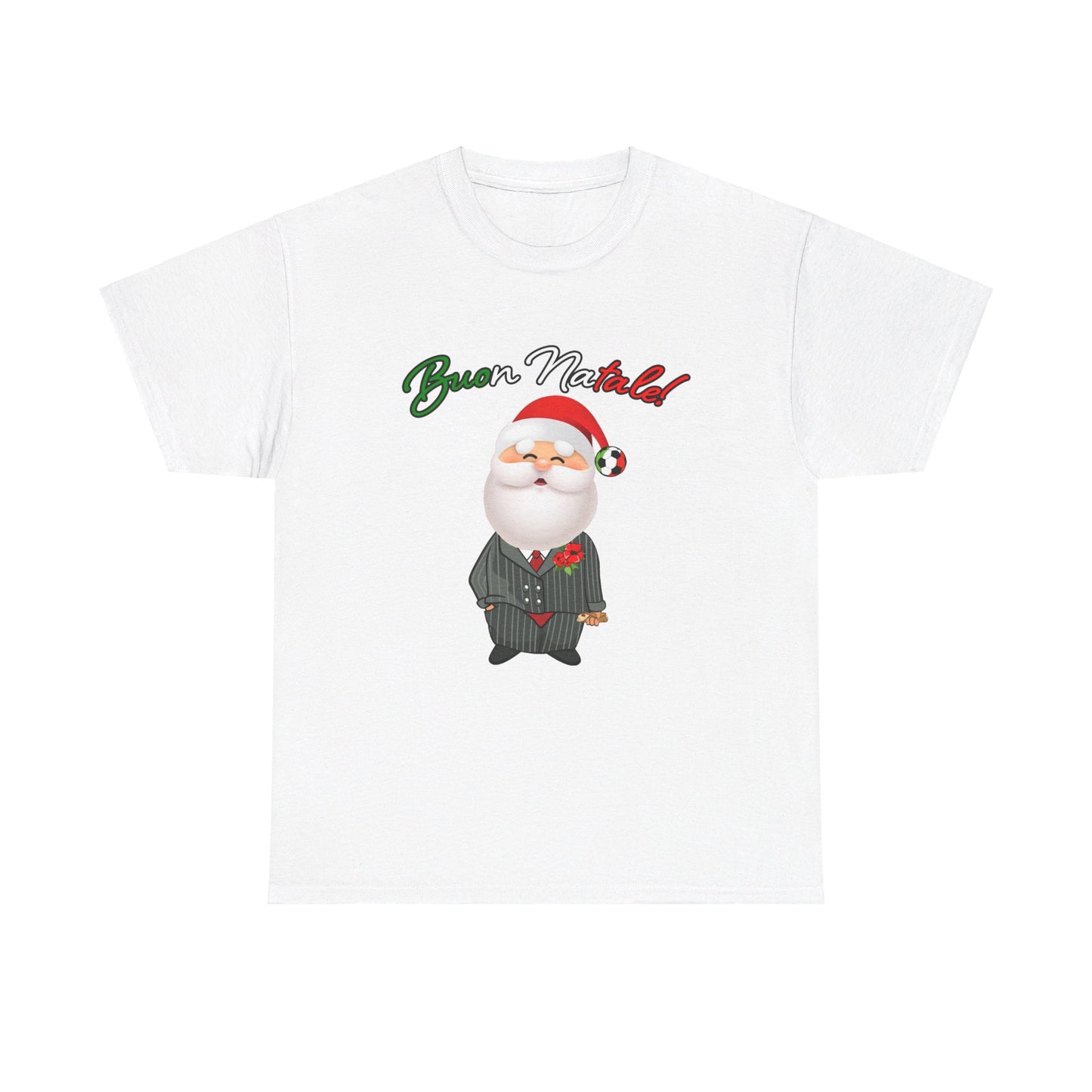 Merry Christmas Italian Santa! - Unisex Heavy Cotton Tee