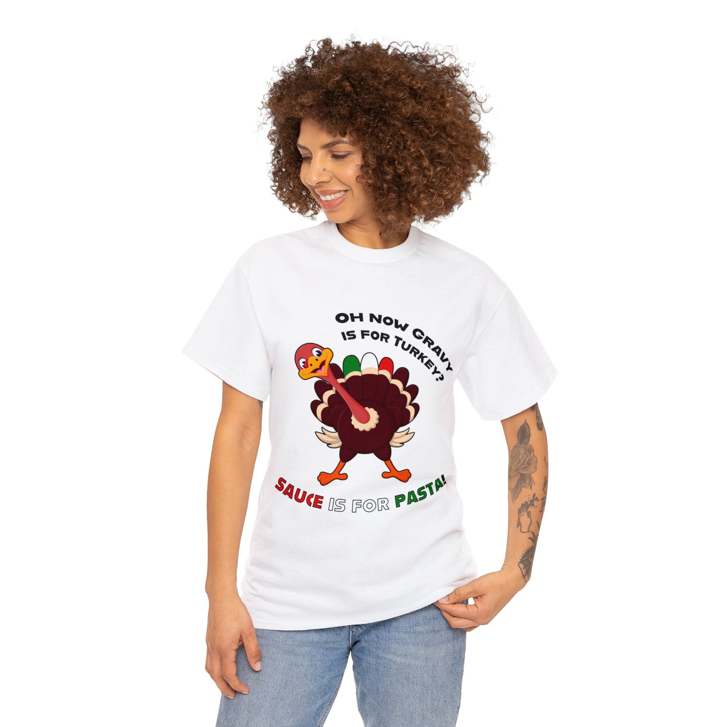 Thanksgiving Shirts - Gravy is for Turkey's! - Unisex Heavy Cotton Tee