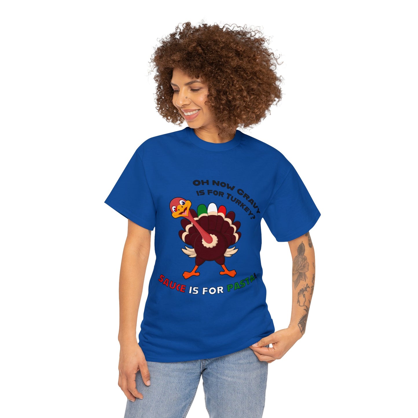 Thanksgiving Shirts - Gravy is for Turkey's! - Unisex Heavy Cotton Tee