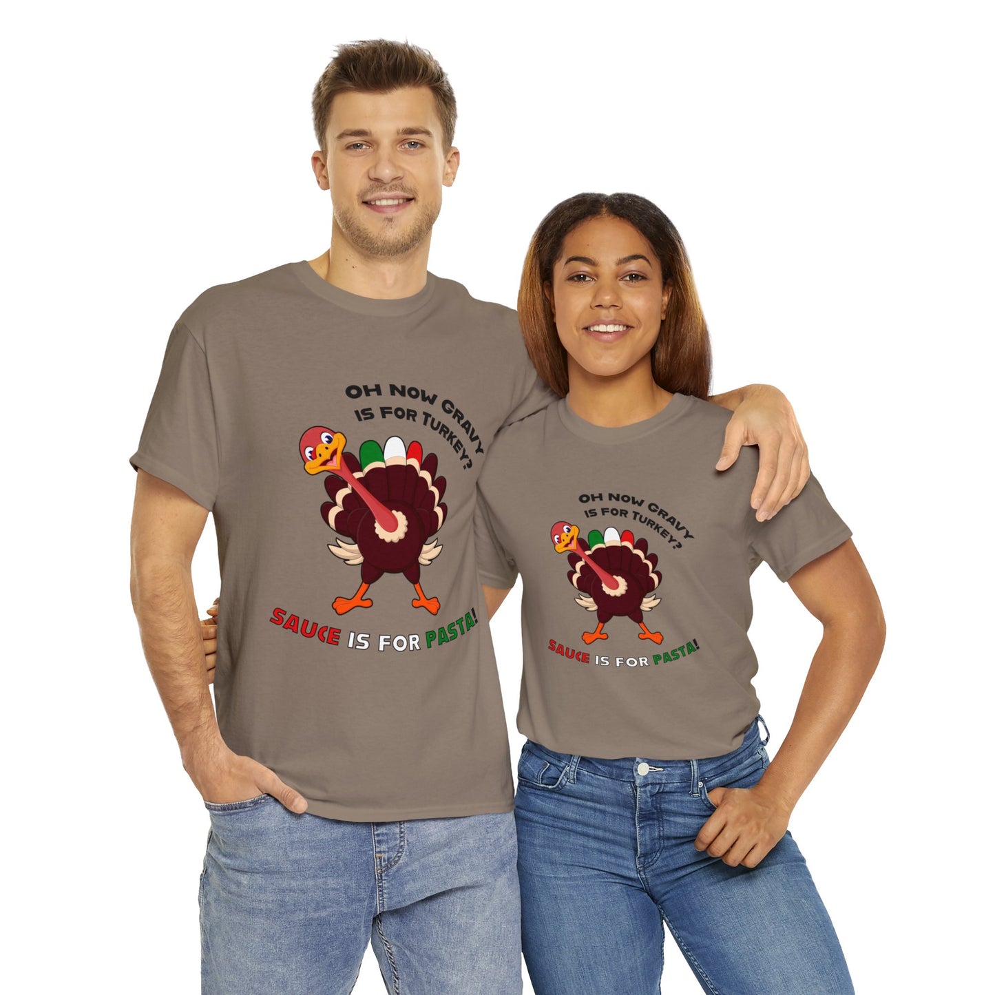 Thanksgiving Shirts - Gravy is for Turkey's! - Unisex Heavy Cotton Tee