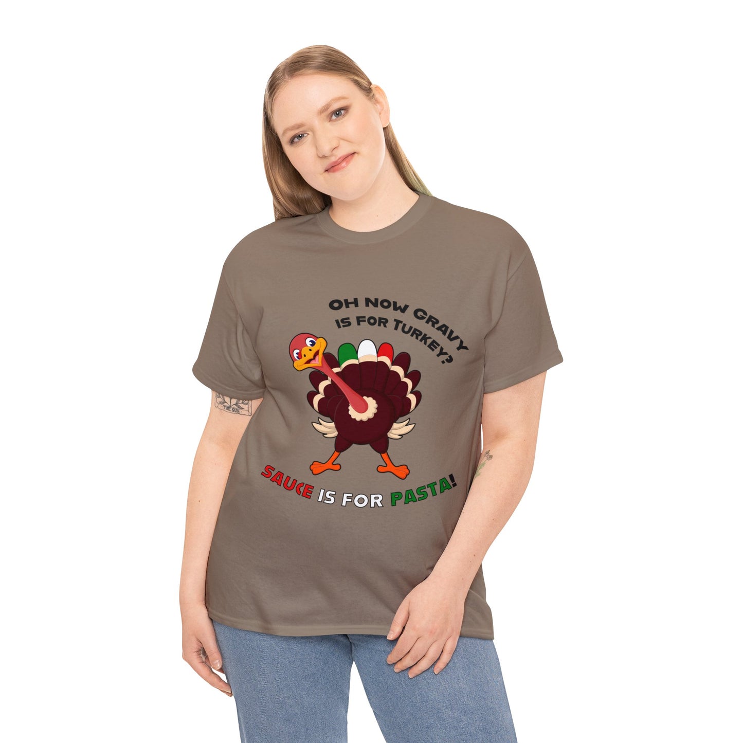 Thanksgiving Shirts - Gravy is for Turkey's! - Unisex Heavy Cotton Tee