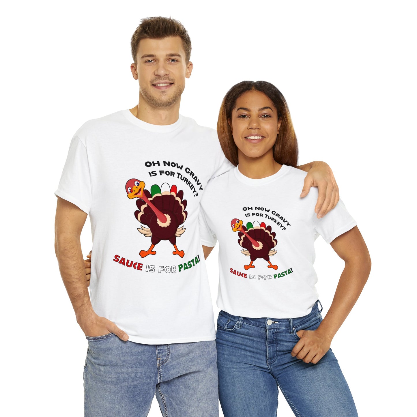 Thanksgiving Shirts - Gravy is for Turkey's! - Unisex Heavy Cotton Tee