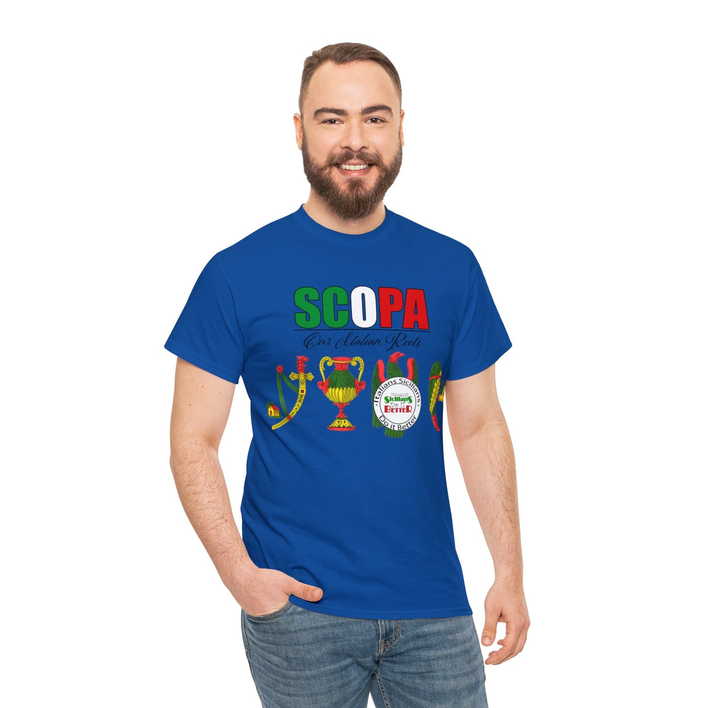 SCOPA Our Italian Roots - Italian Sicilian Tee Shirts