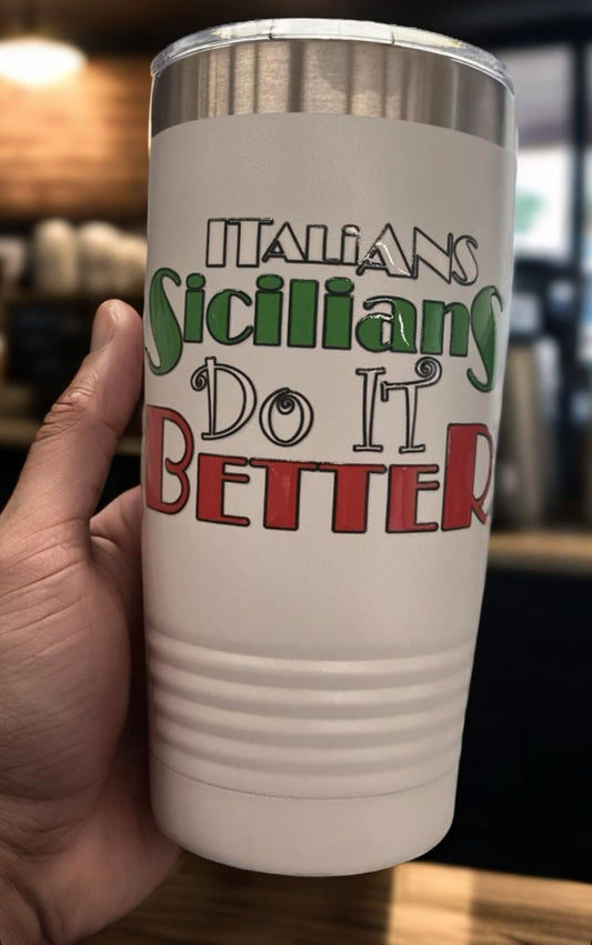 20 oz. Italians Sicilians - Polar Camel Ringneck Tumbler